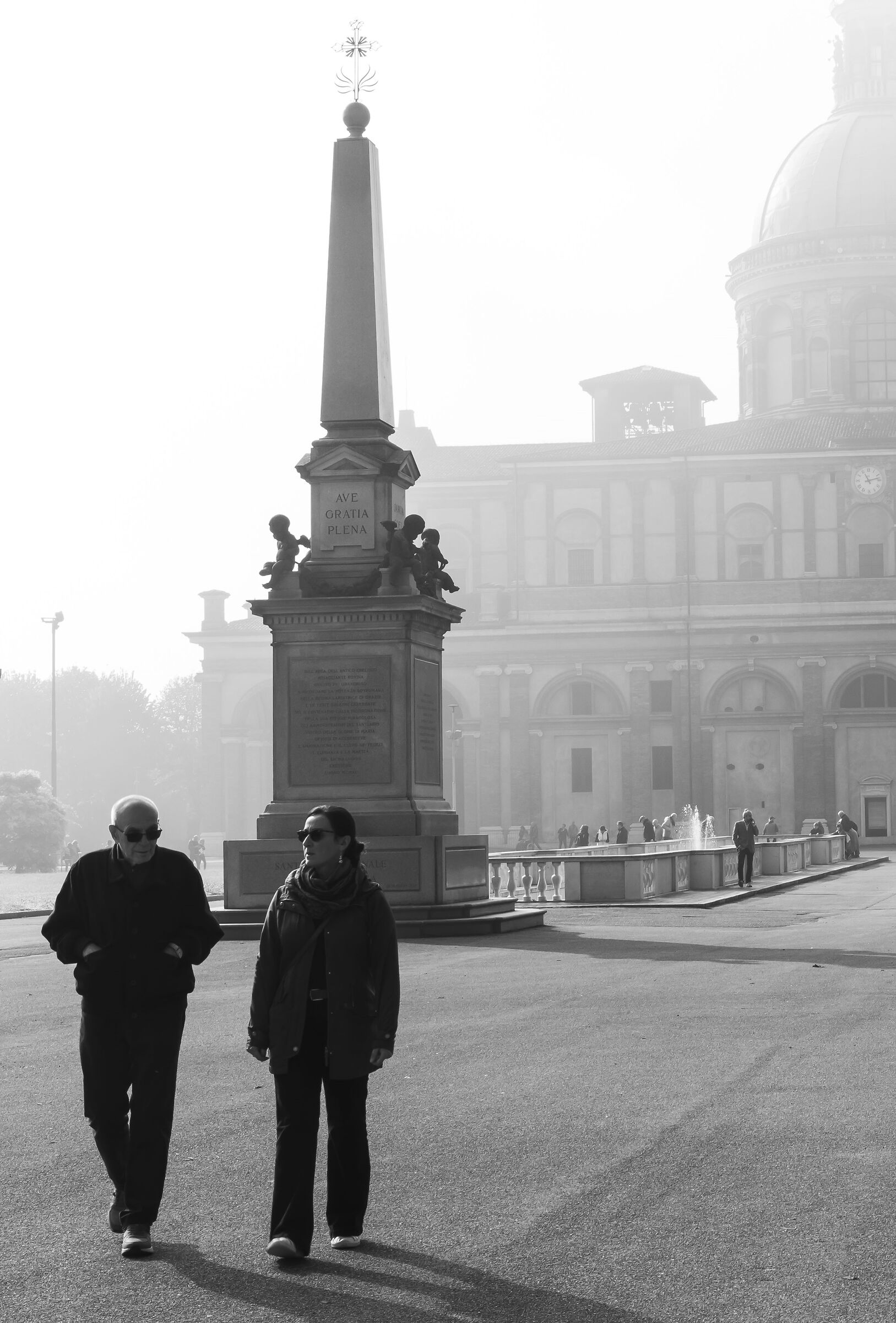 First autumn fog
