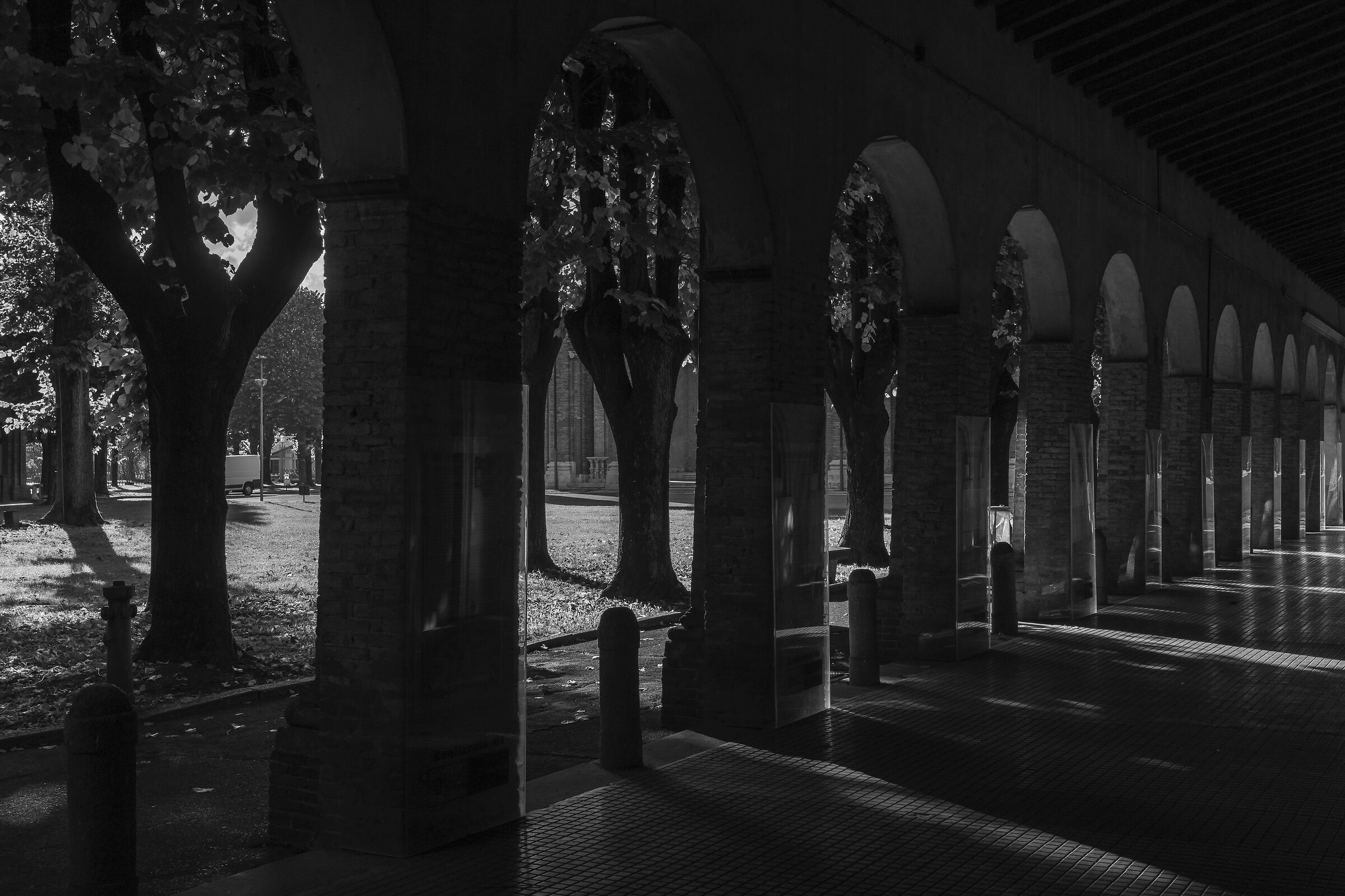 backlight on the porch