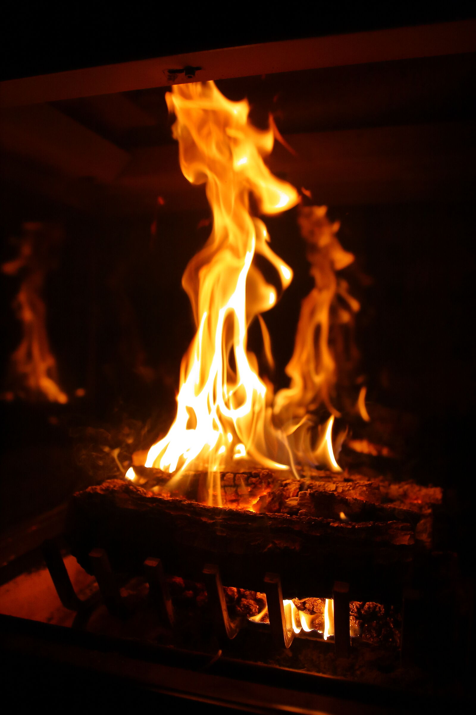 Fireplace fire