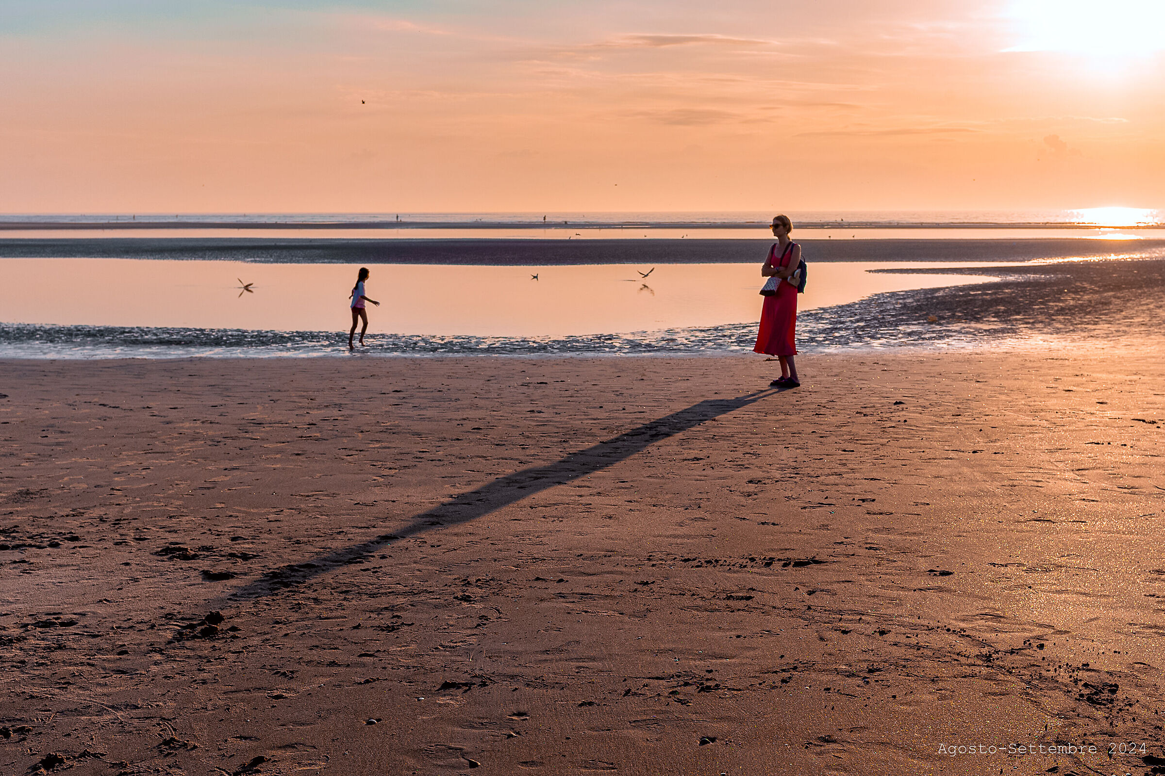 Bay of the Somme 6 - Sunset and low tide