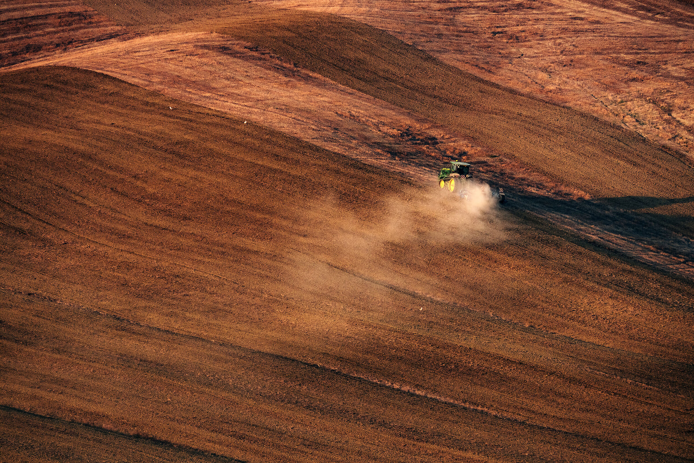 Ploughing in the Crete Senesi - Tuscany