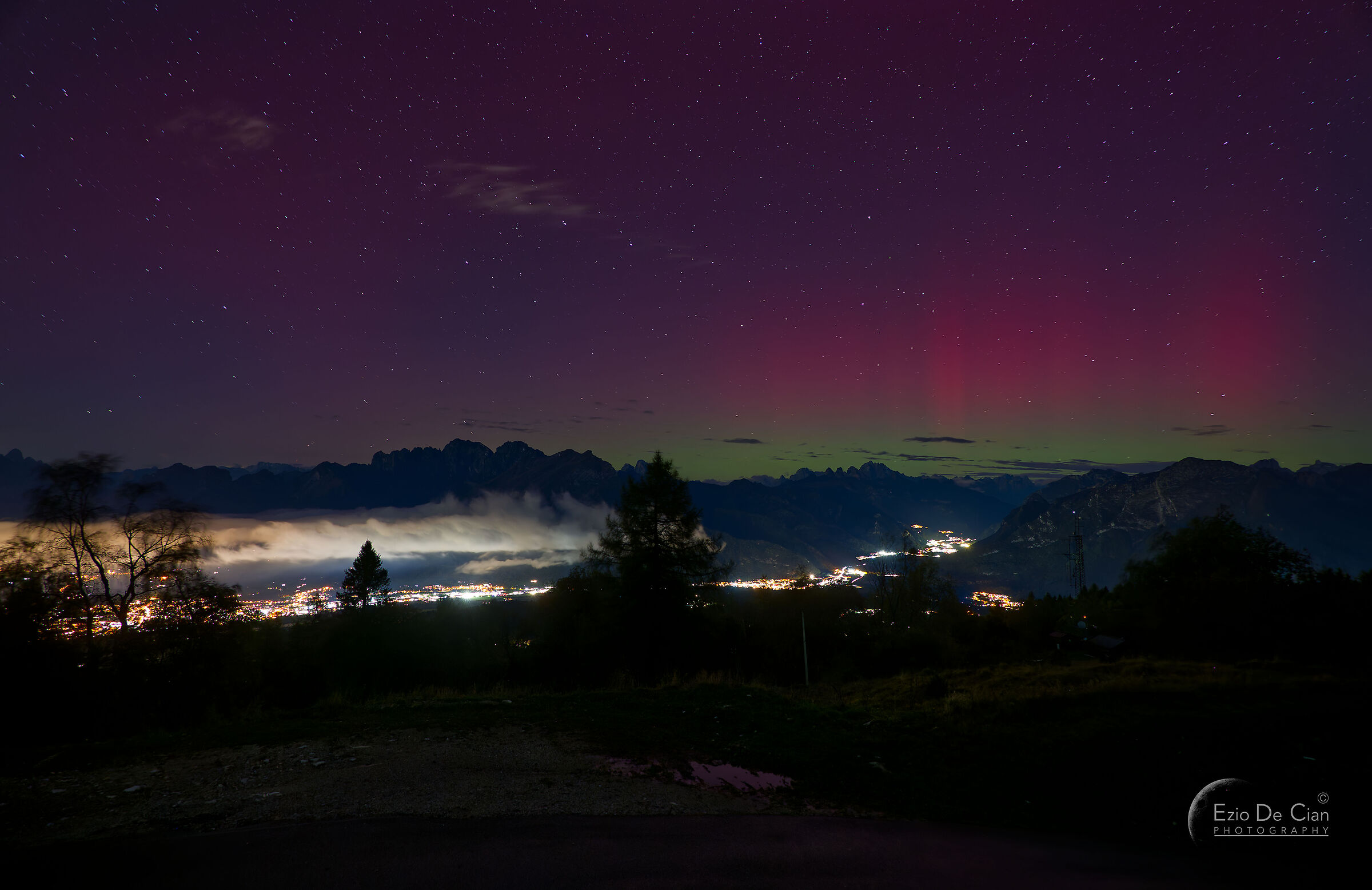 Aurora località Faverghera (Belluno)