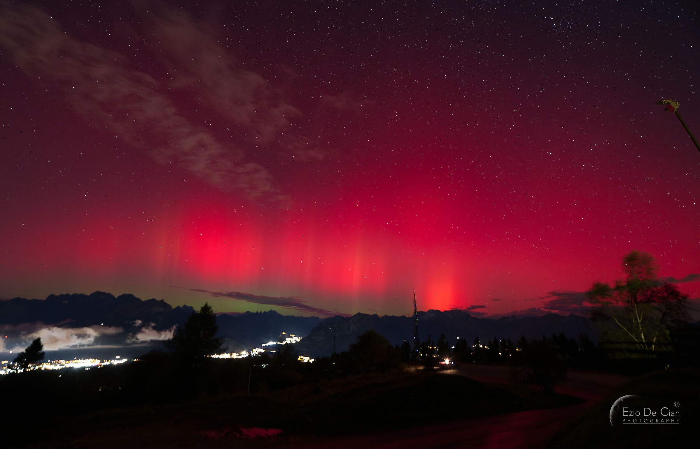 Aurora località Faverghera (Belluno)