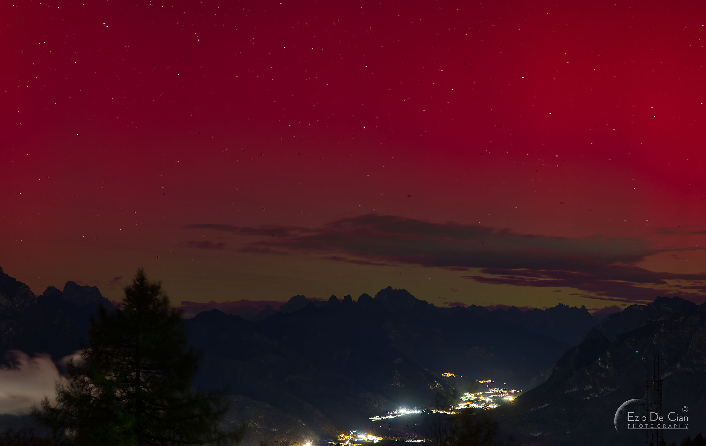Aurora località Faverghera (Belluno)