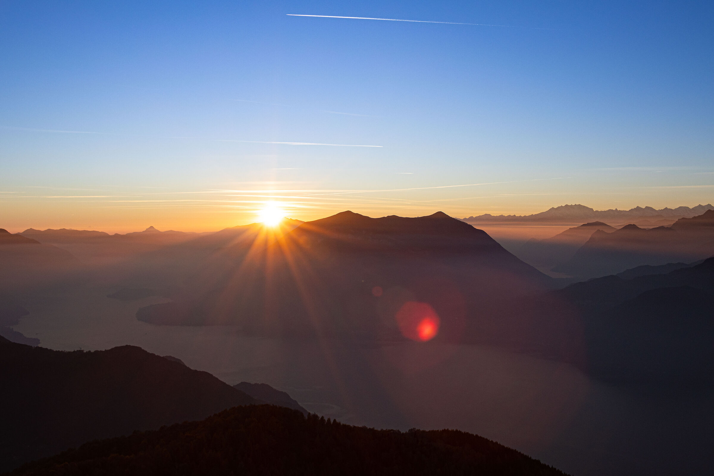 Sunset from the Alps