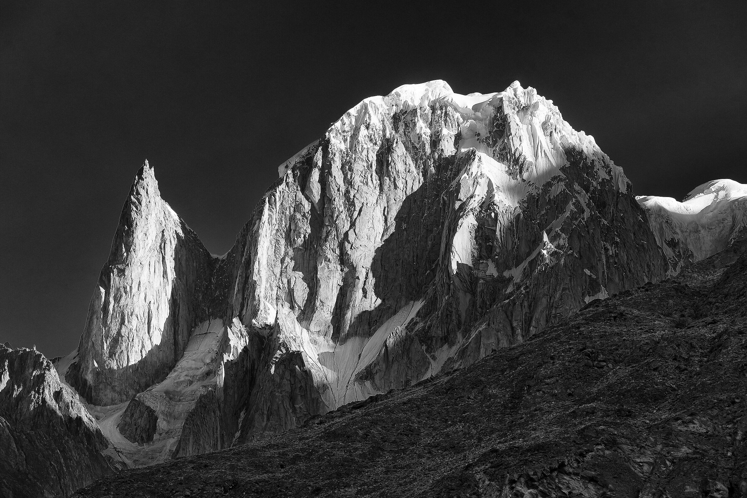 Ladyfinger and Hunza peak