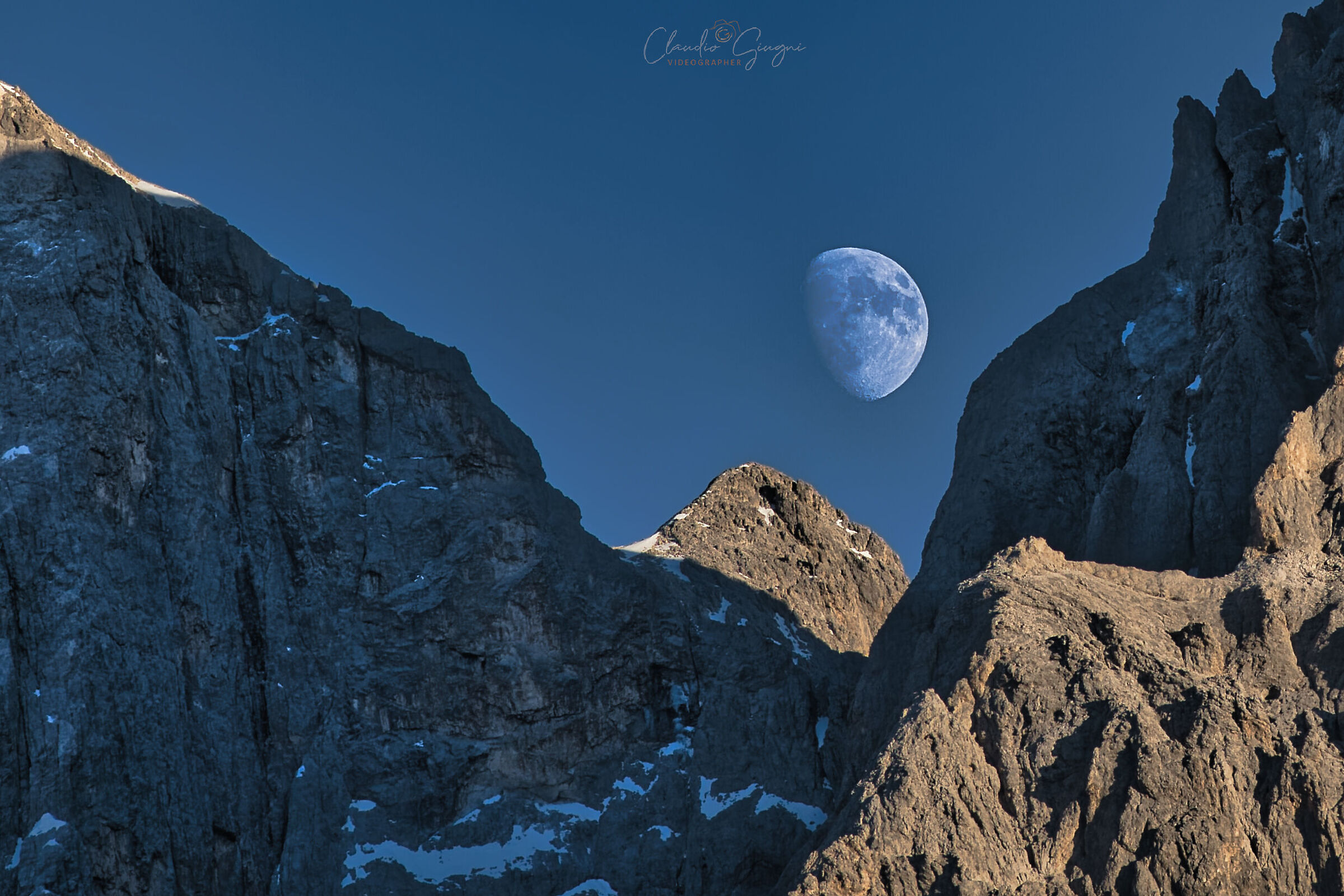 Lunar sunrise at the rolle pass