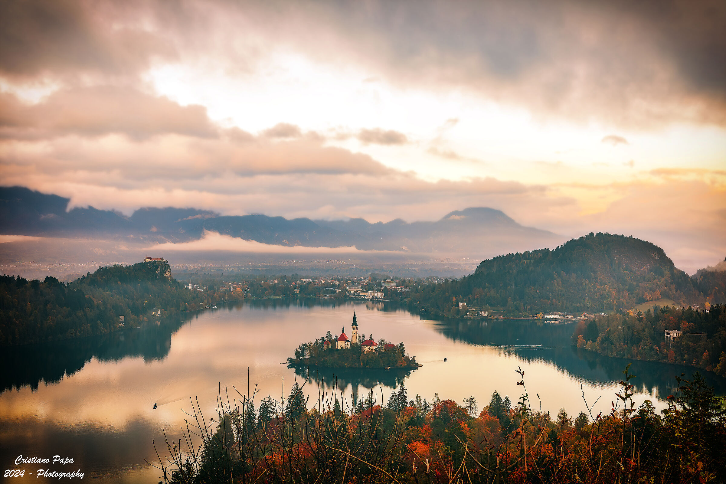 Tramonto a Bled