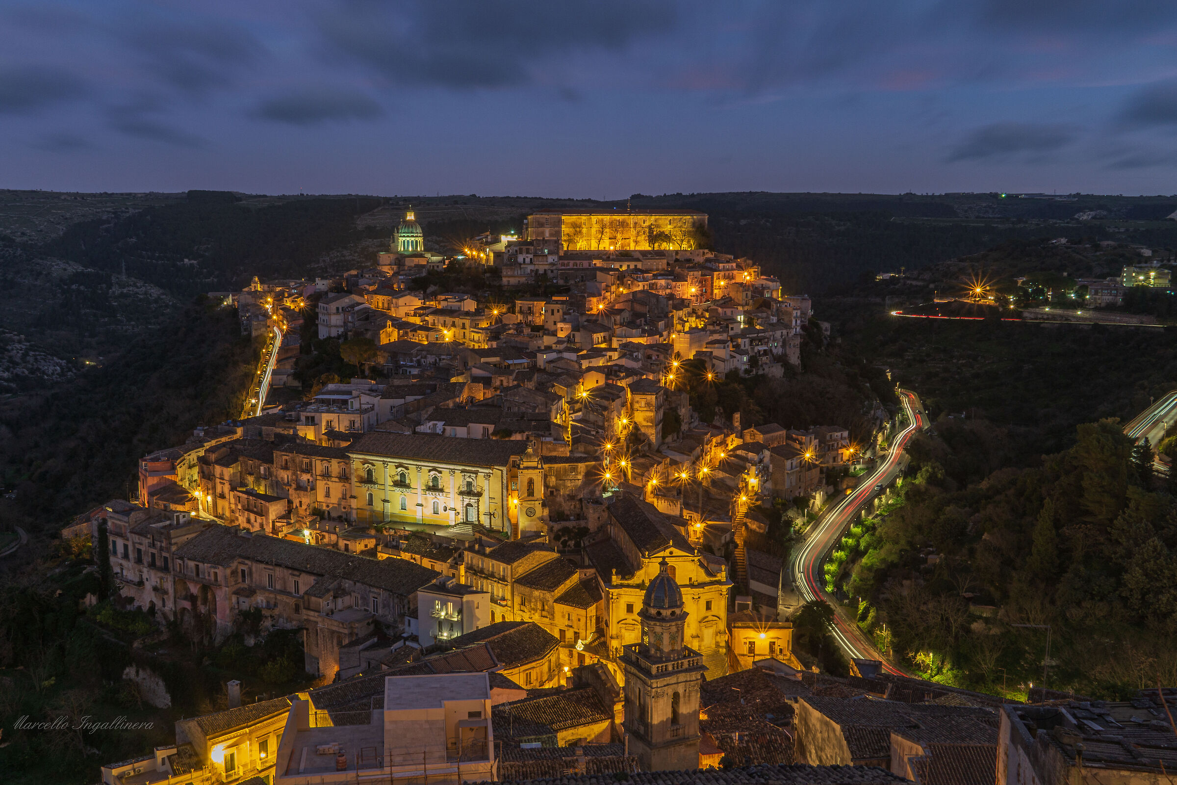 Ragusa ibla all'ora blu
