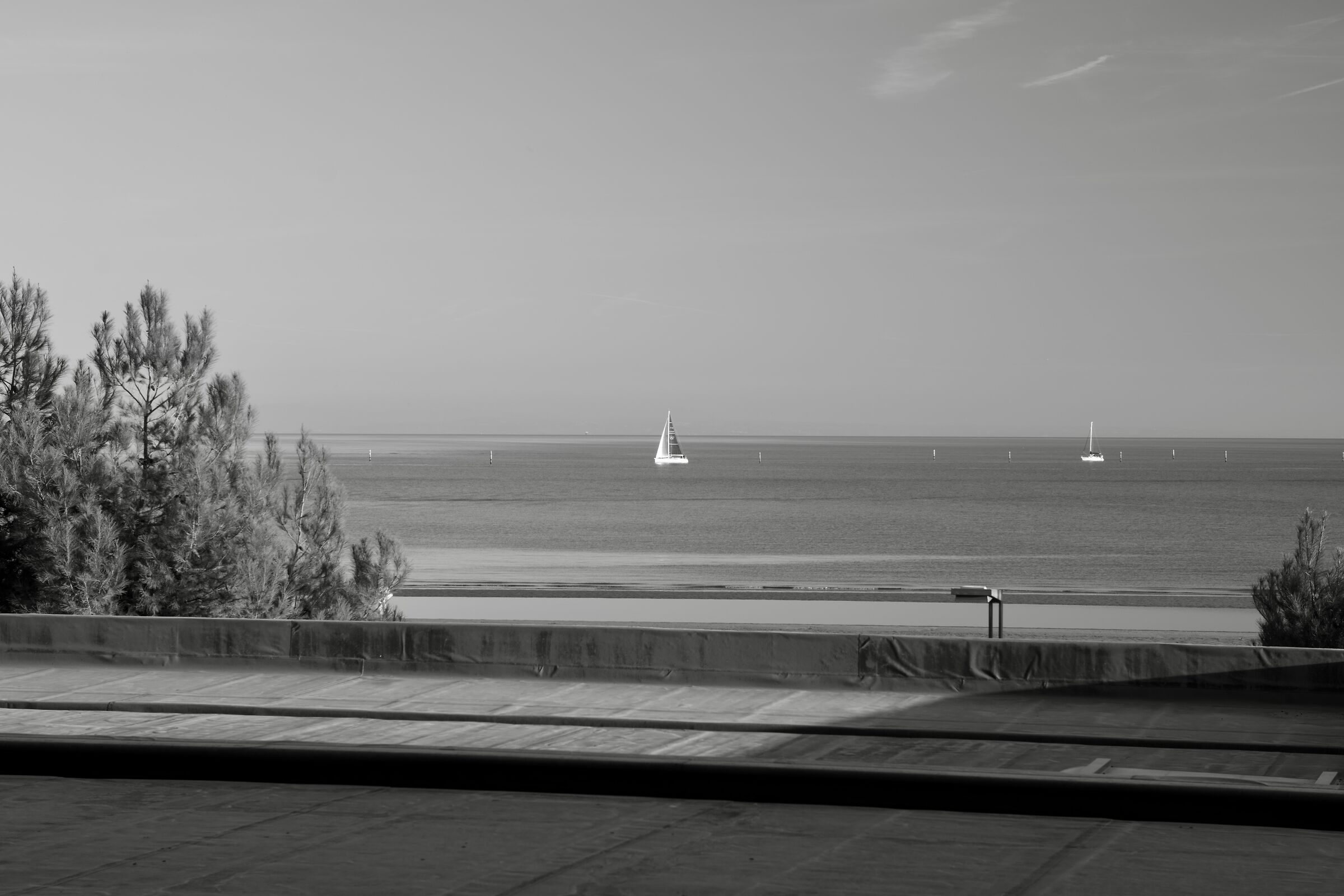 boat from the window