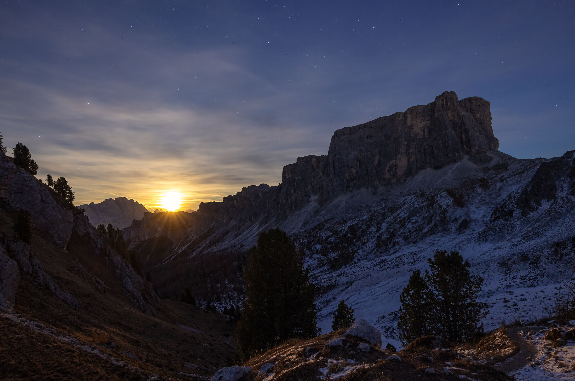 Moon rising
