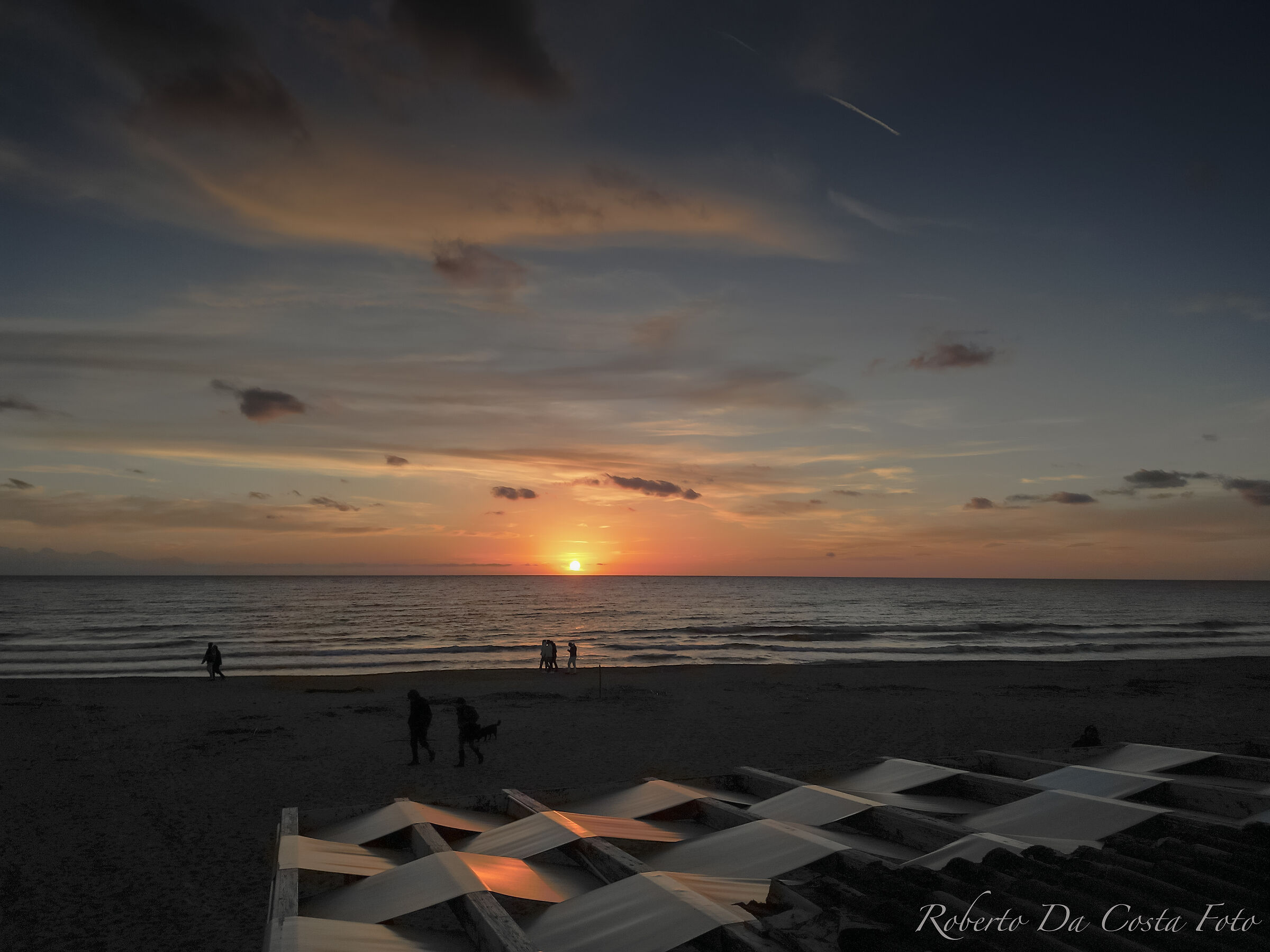 sunset over the Tyrrhenian Sea S.Agostino