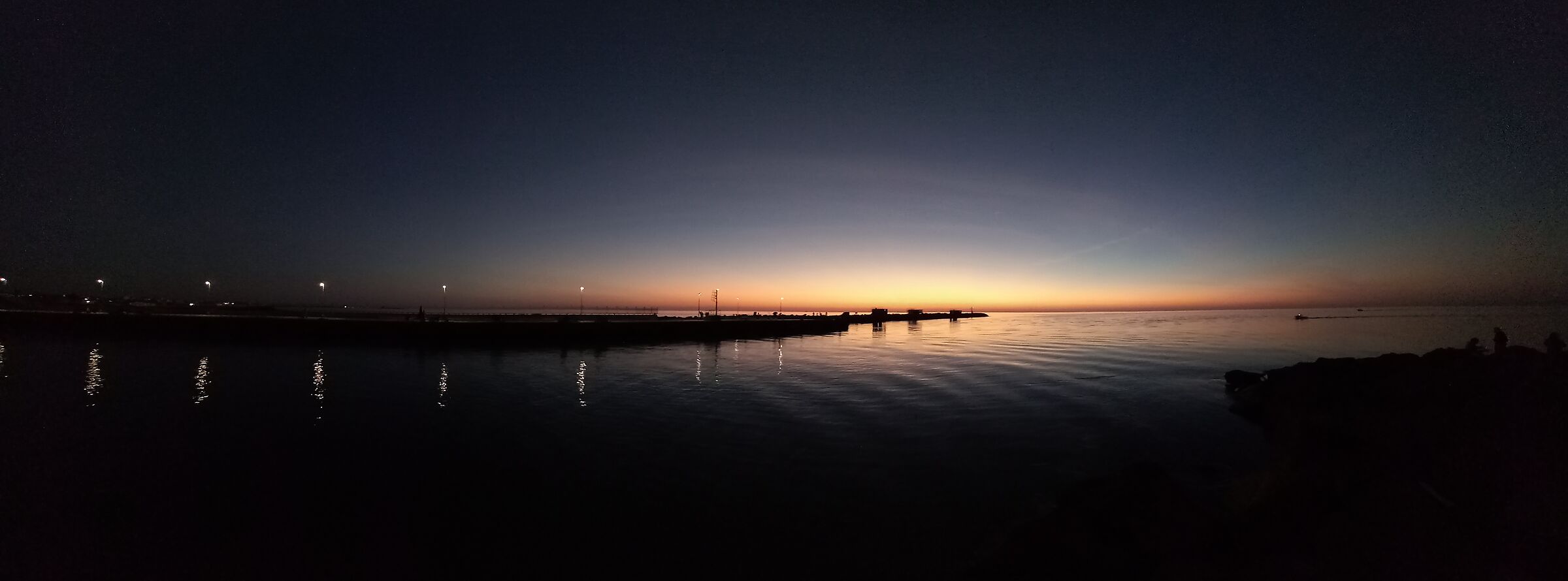 Sunset over the mouth