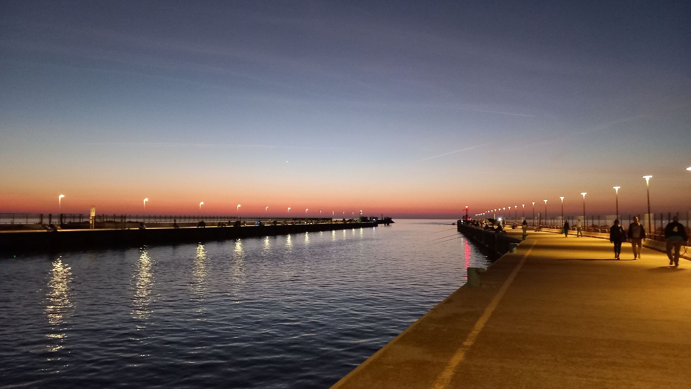 Sunset over the mouth