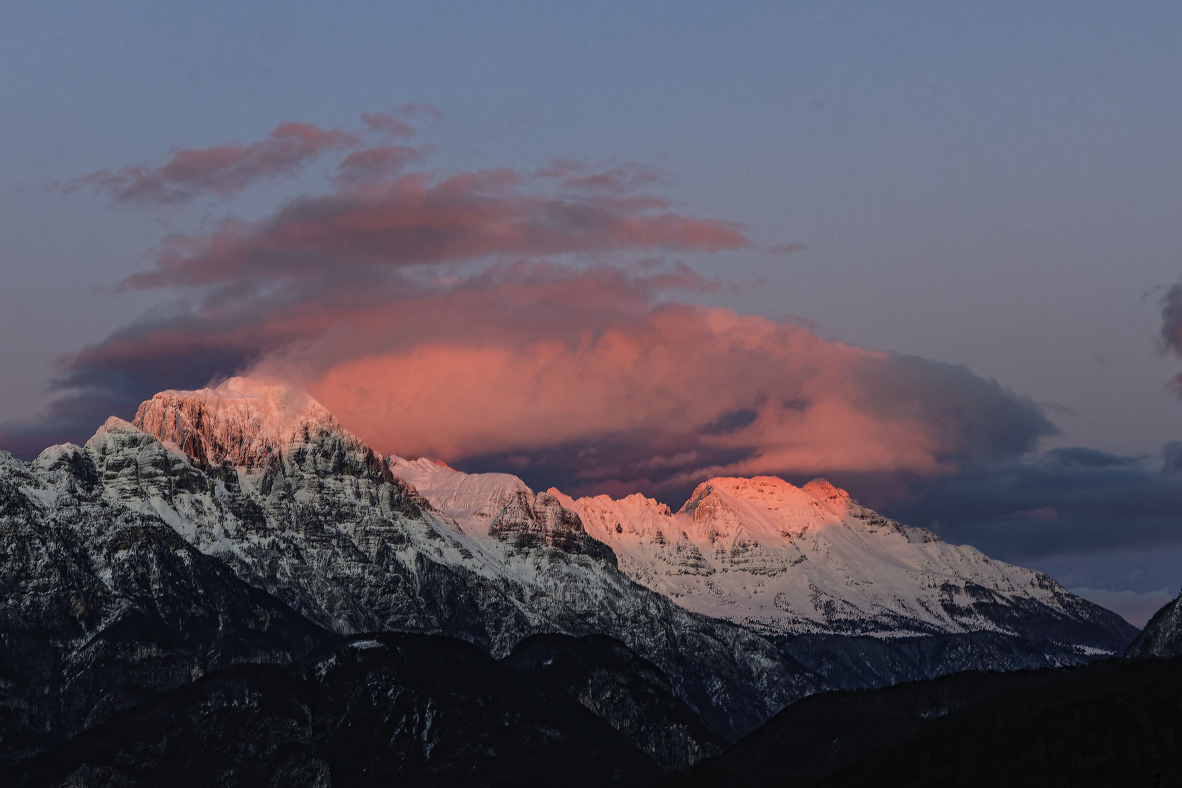 Tramonto sul Canin - alpi Giulie
