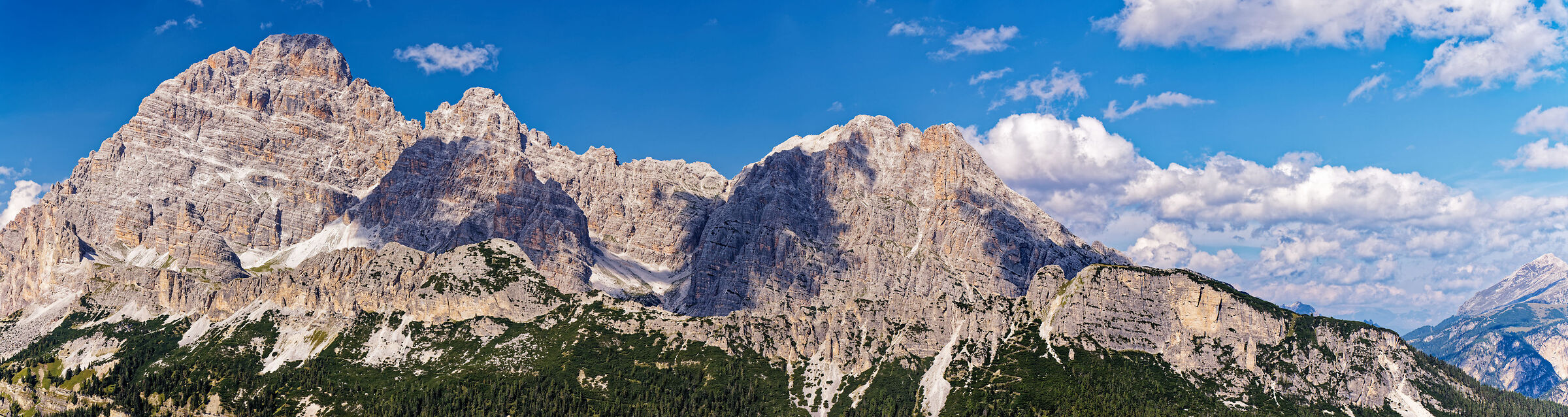 Monte Cristallo - 3 shots overview