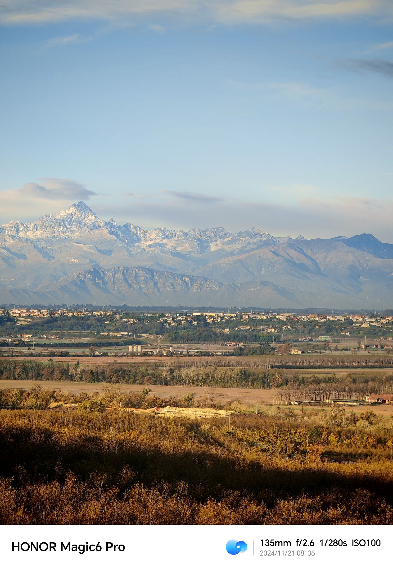 First snow on Monviso