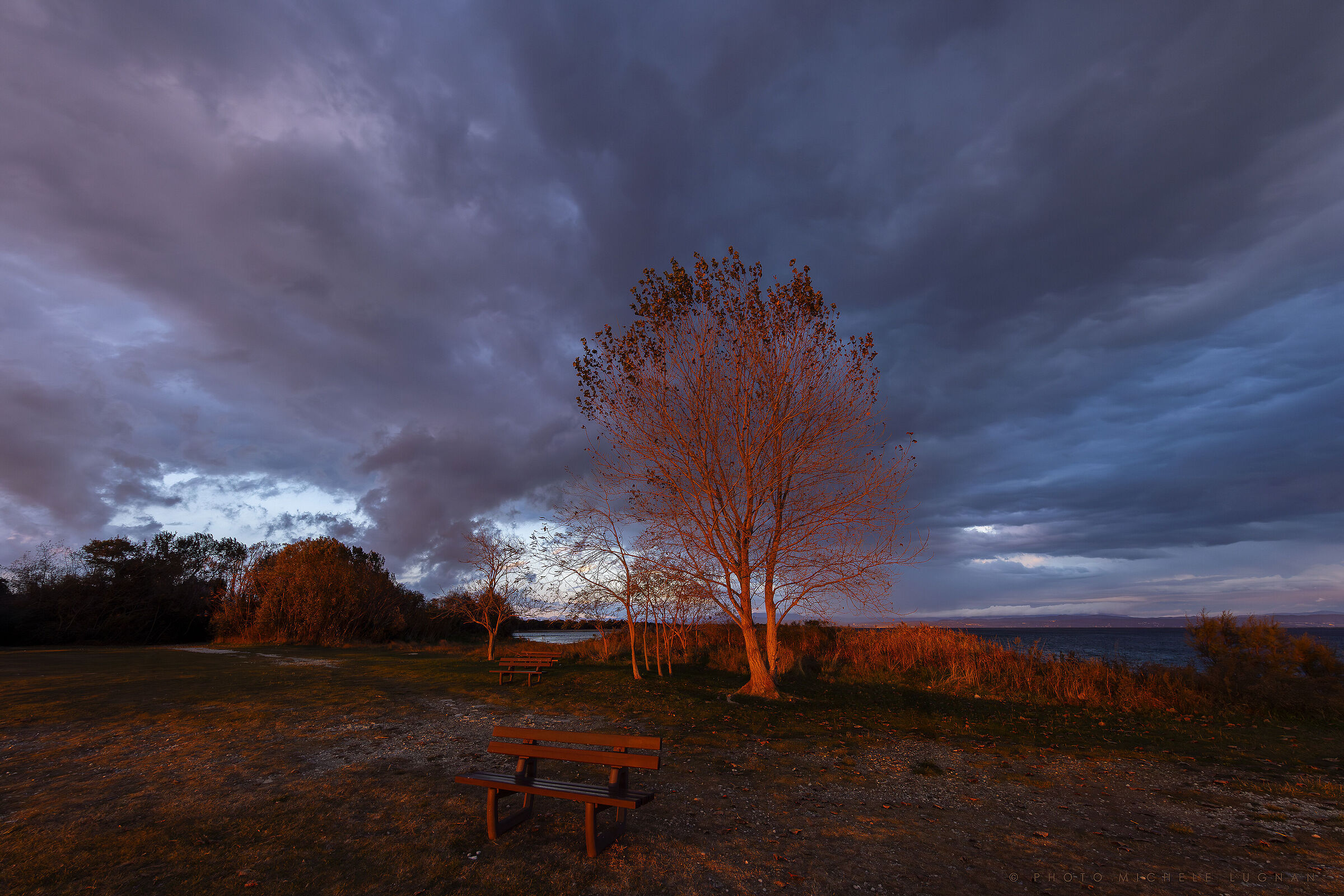 Black Bora at sunset
