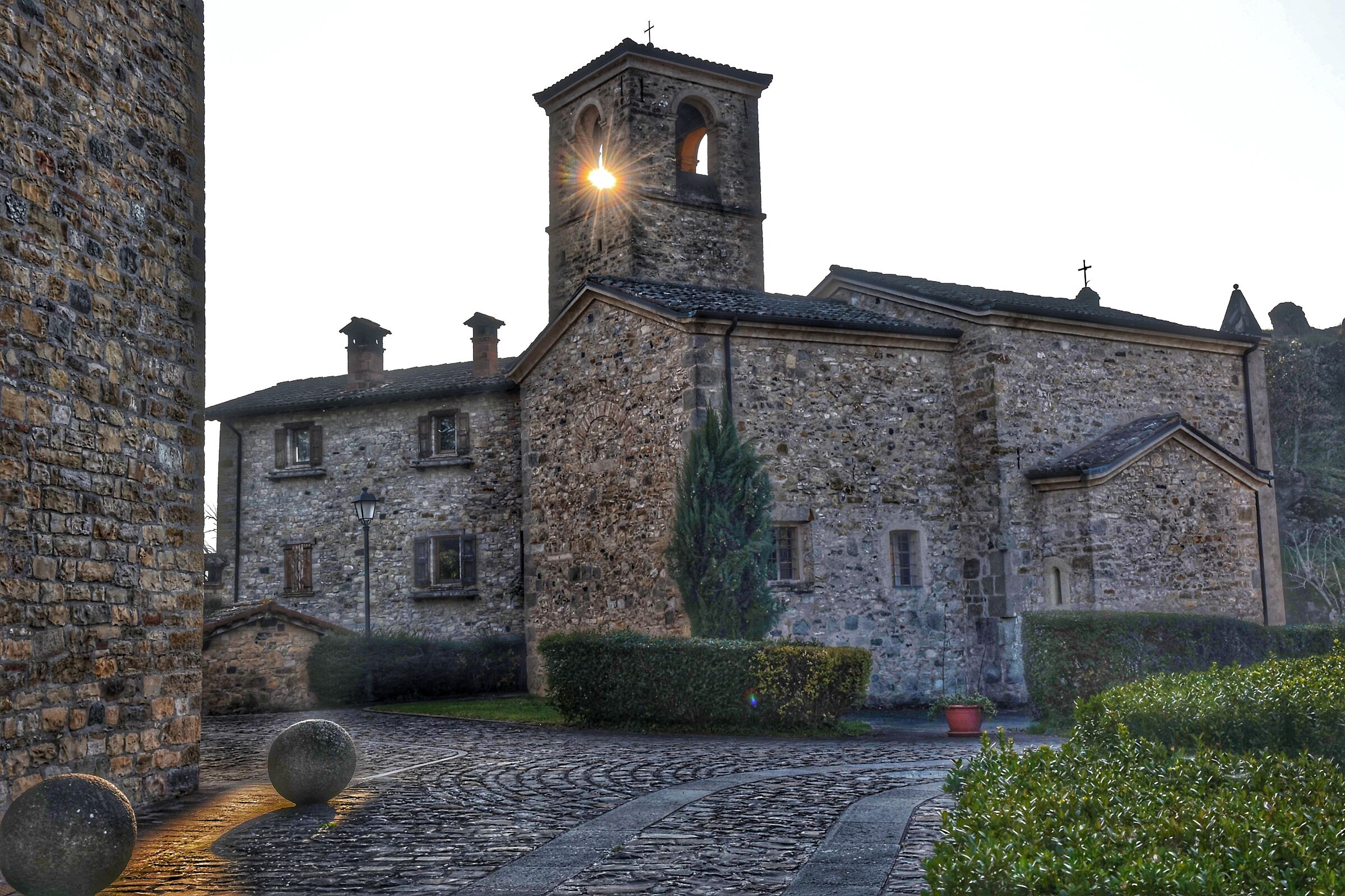 The last rays through the bell tower