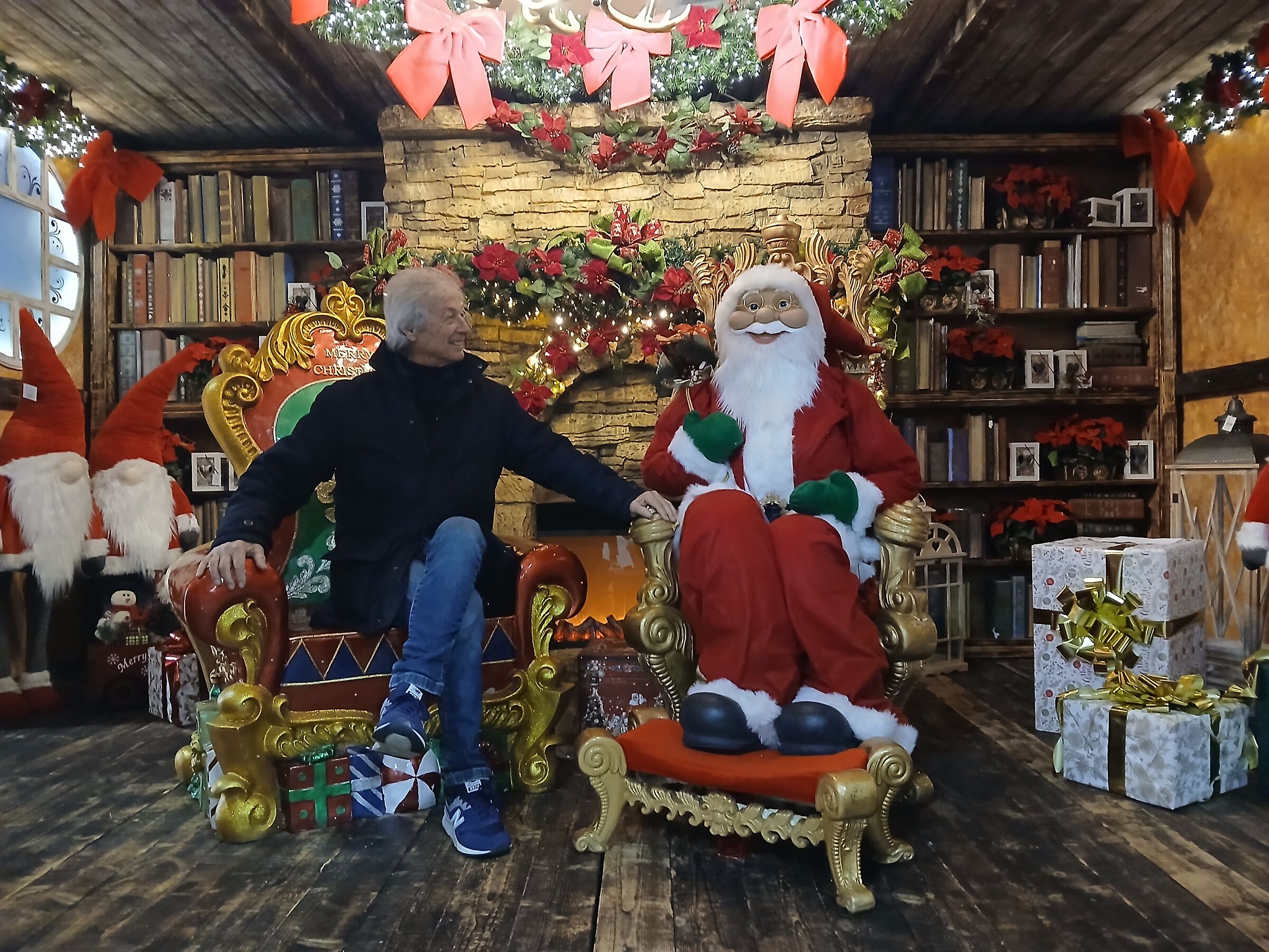 Santa Claus... promises peace in the world.