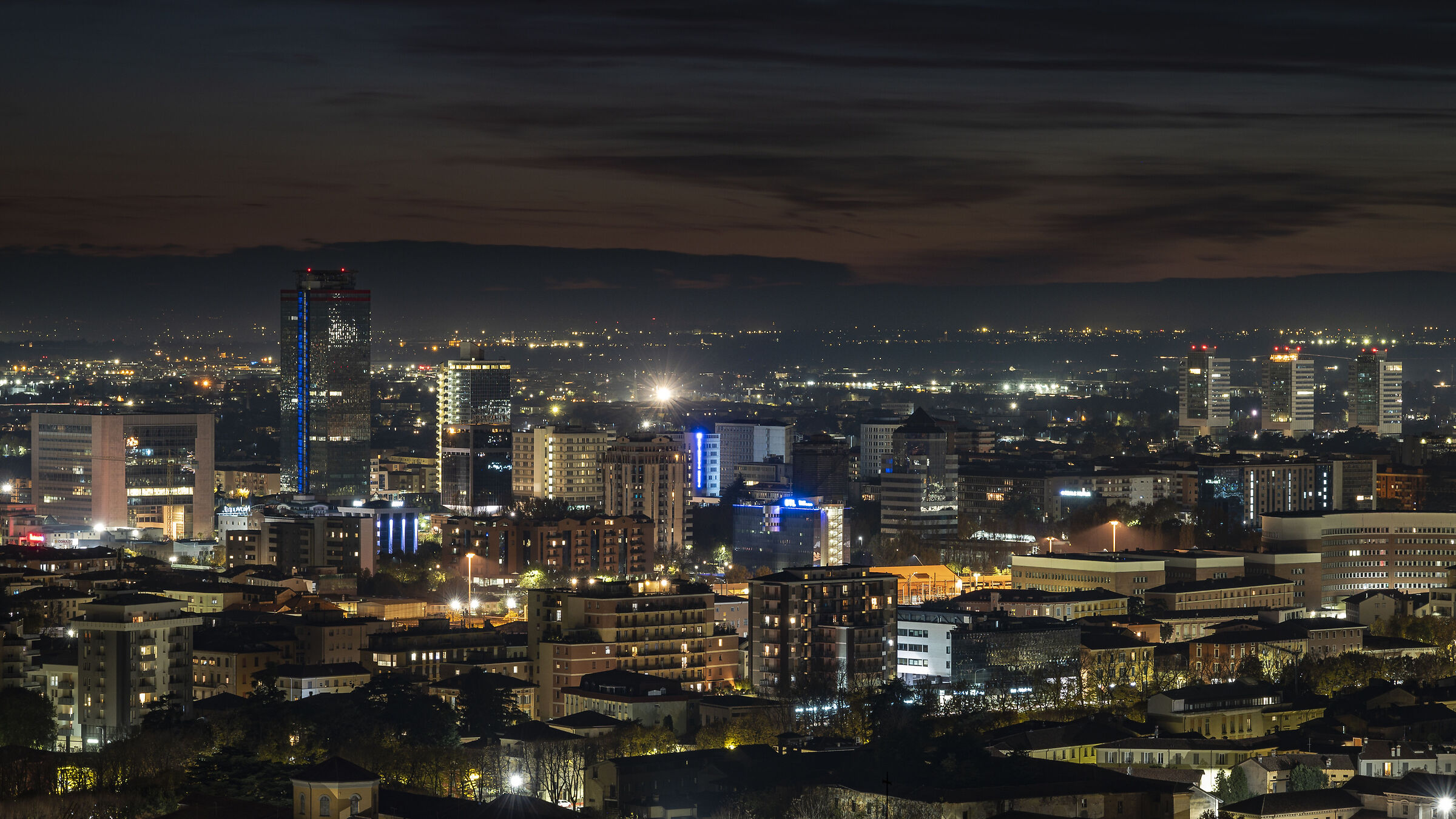 The lights of Brescia