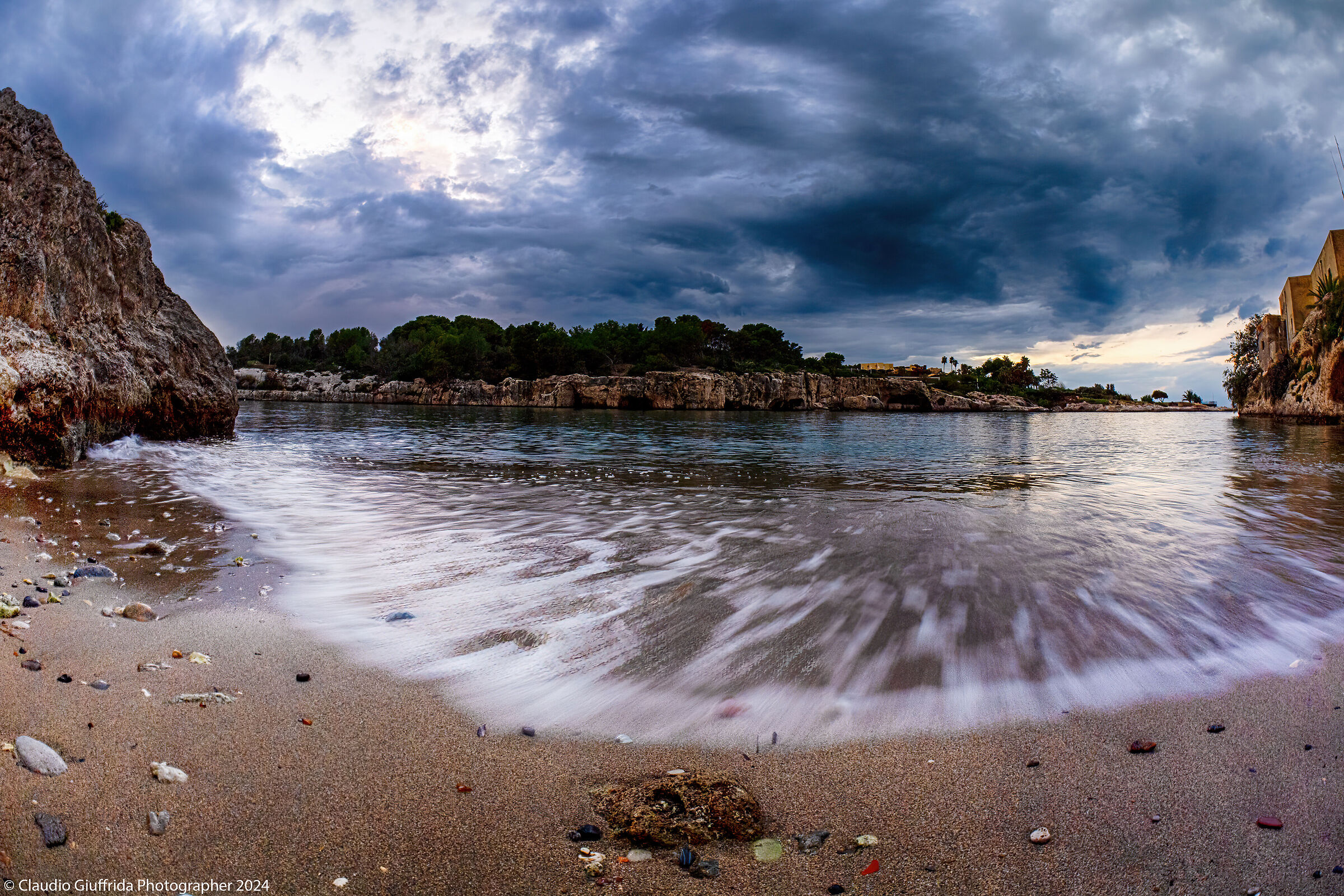 Beach of the Castle of Brucoli.