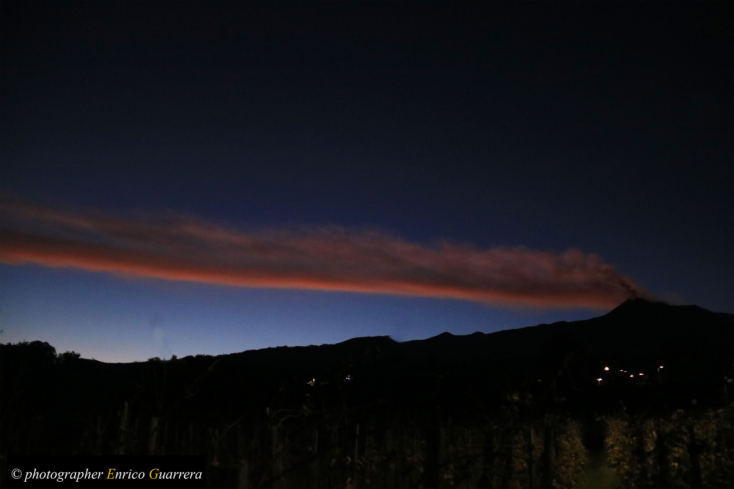 Sunset on Mount Etna