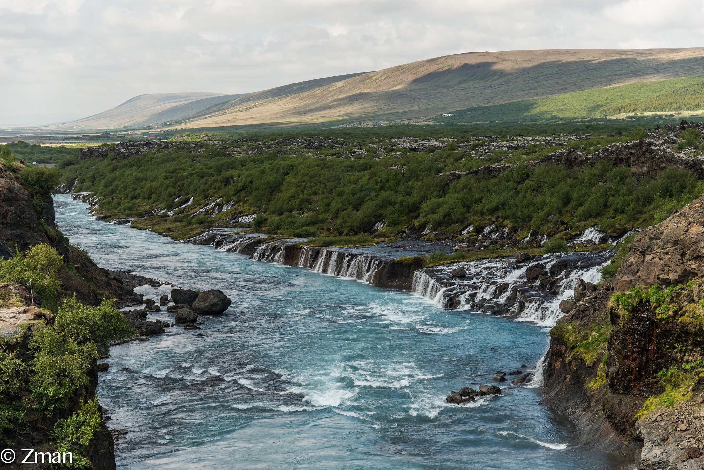 Barnafoss waterfall