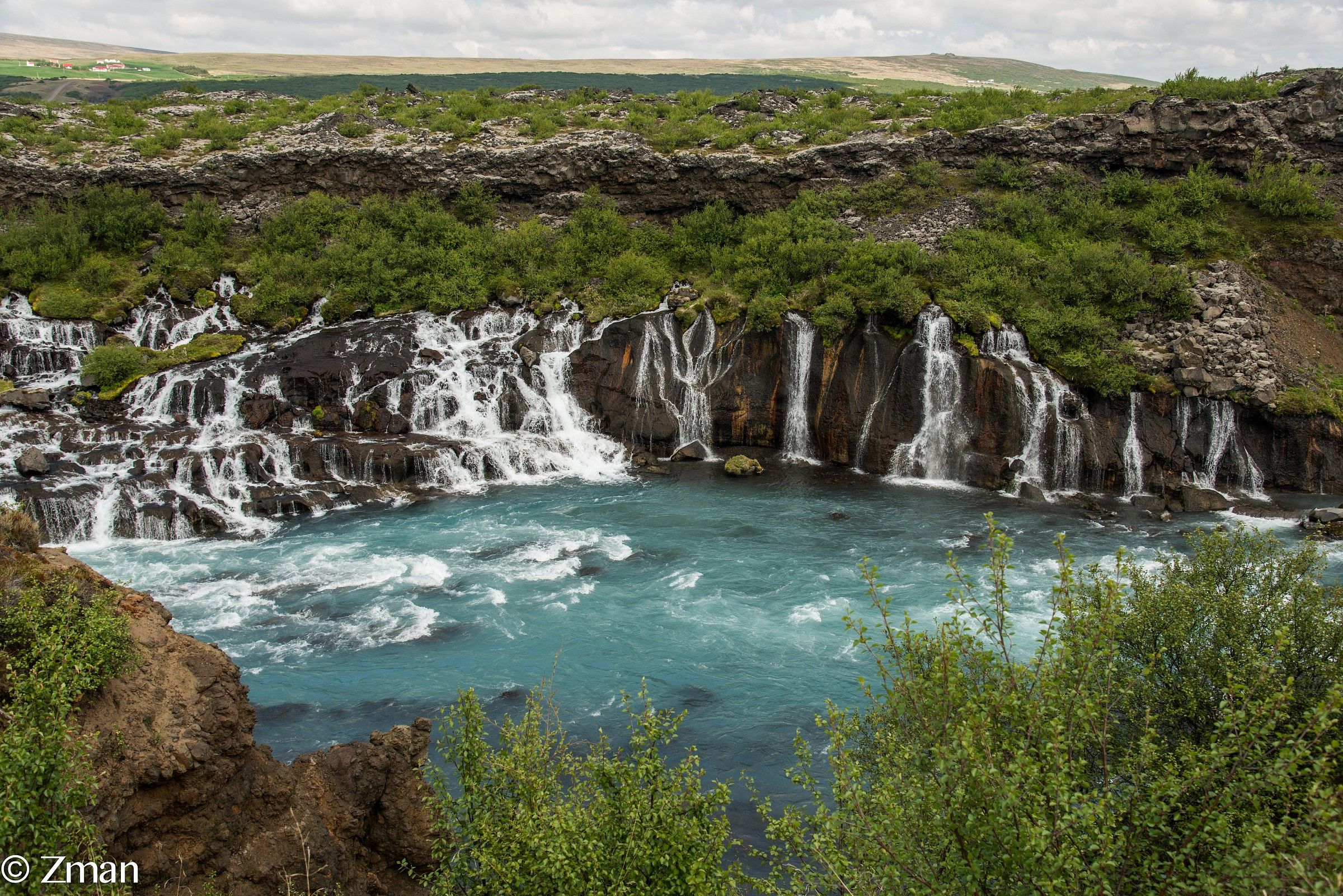 Barnafoss waterfall