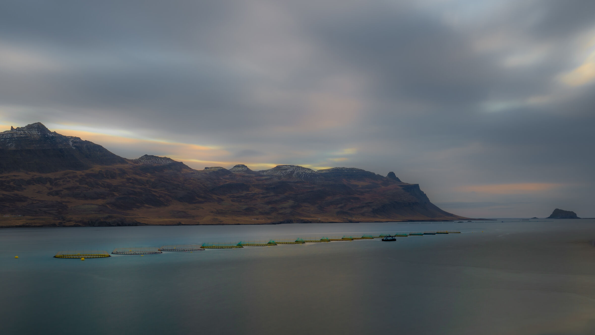 Fish Farm in a northern fjord