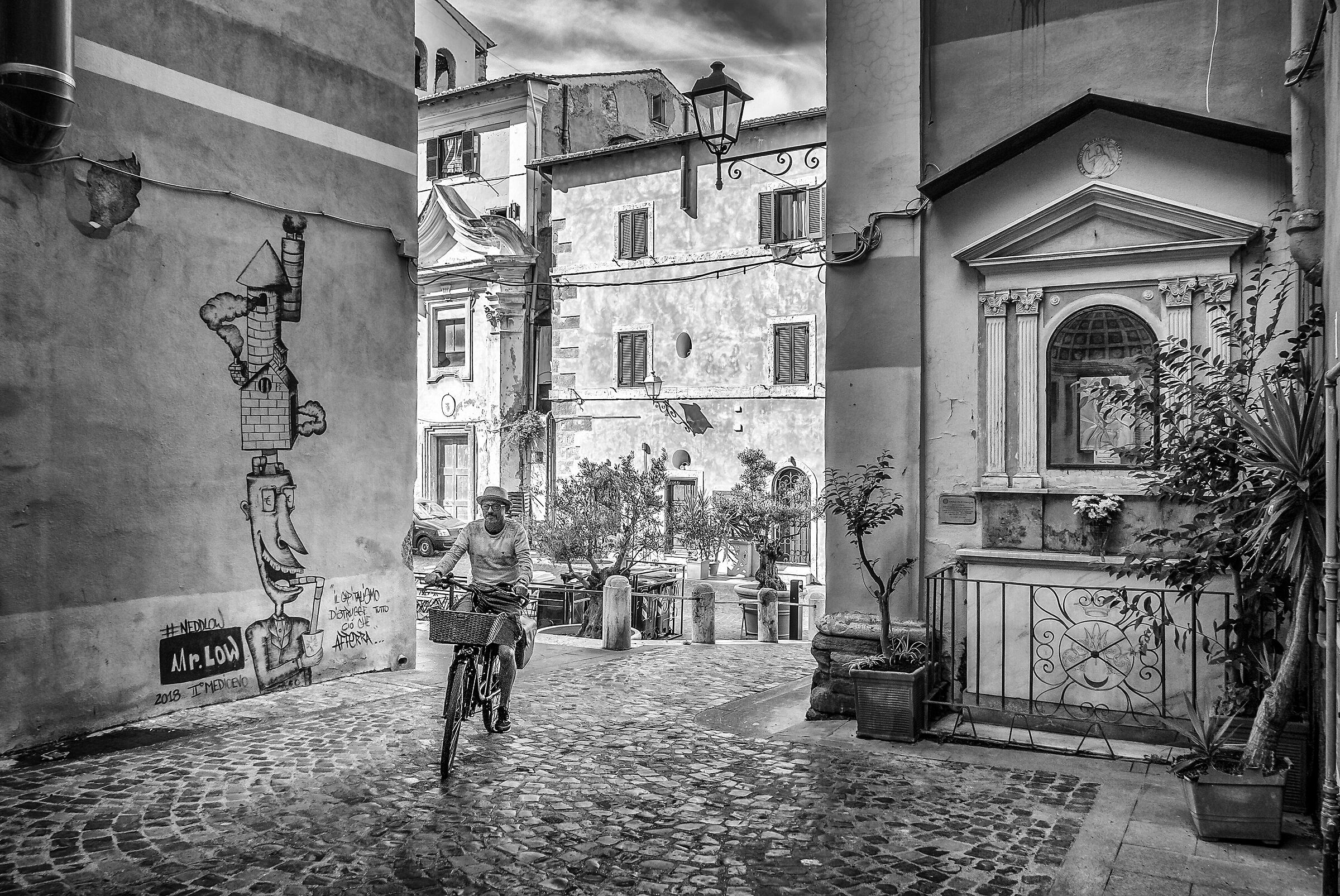 Among the streets of the center