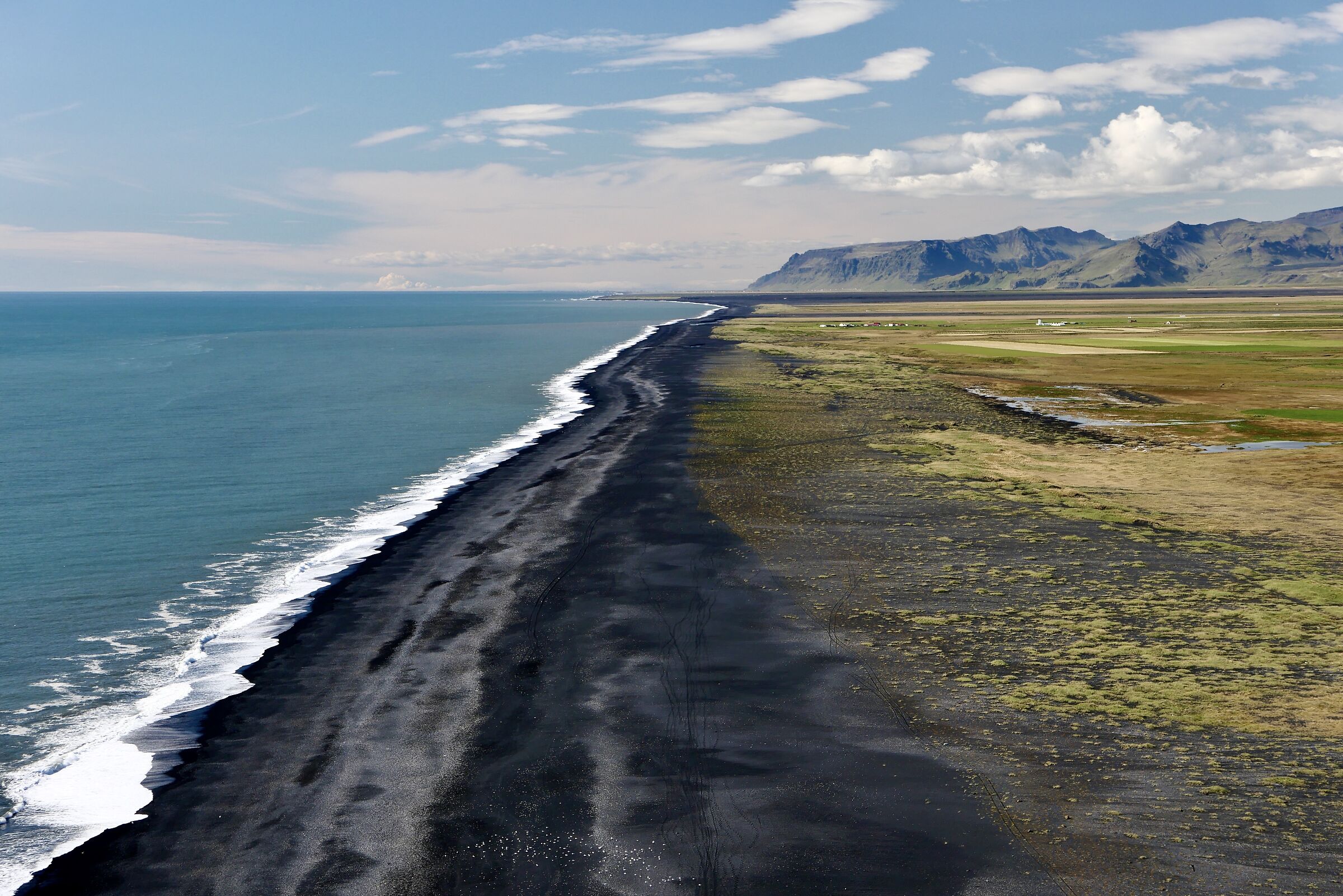 Solheimafjara beach