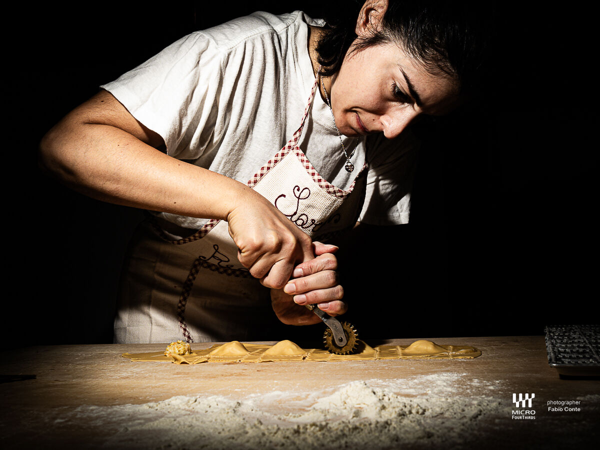 Sarah and her agnolotti