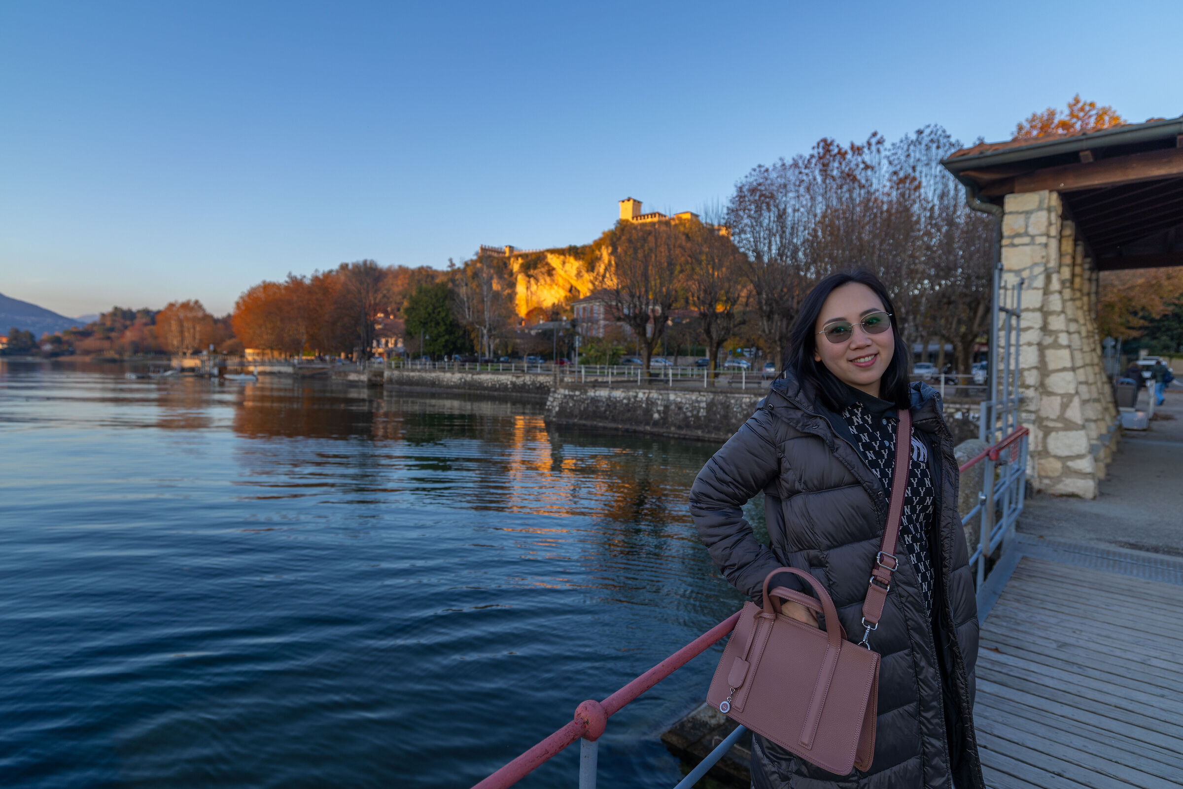 We arrived in Angera on a warm afternoon