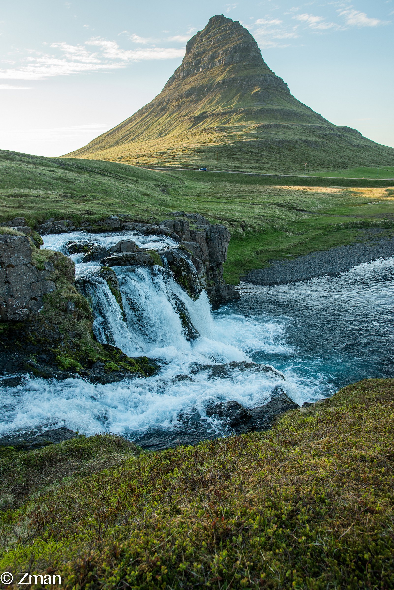 The Waterfall and the volcano
