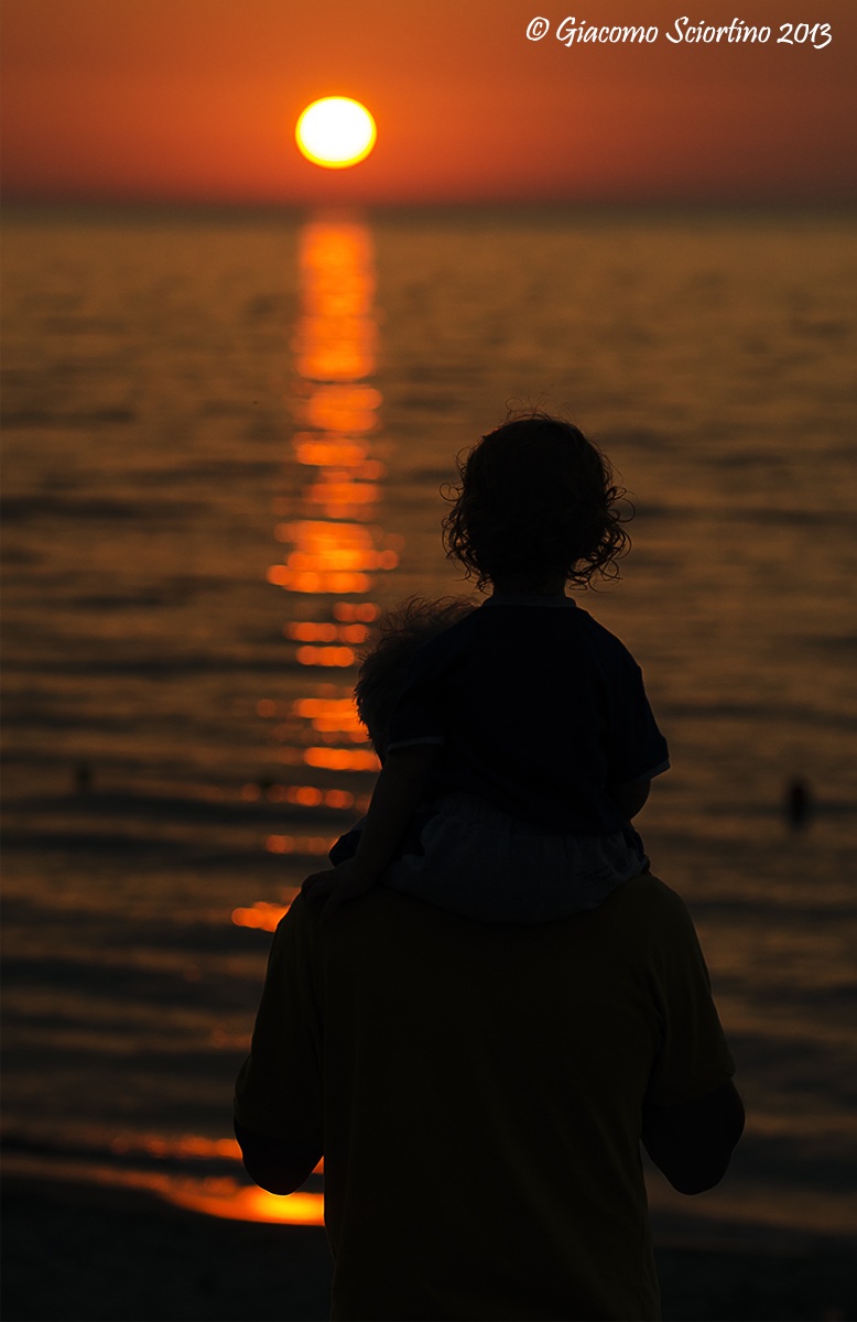 Ammirando il tramonto