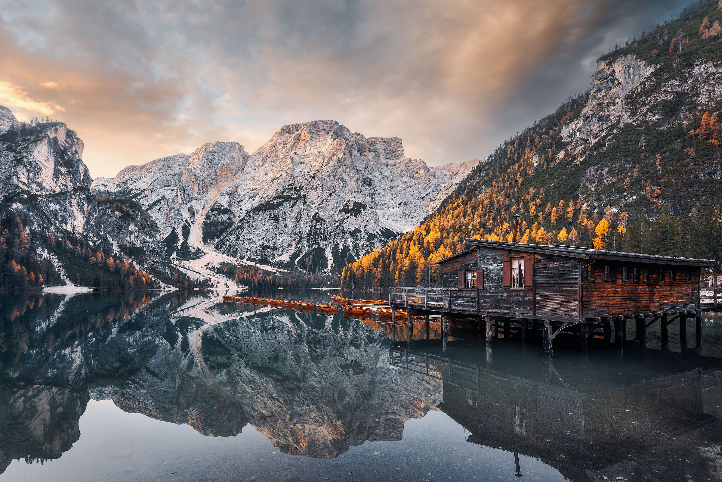 Una mattina autunnale a Braies