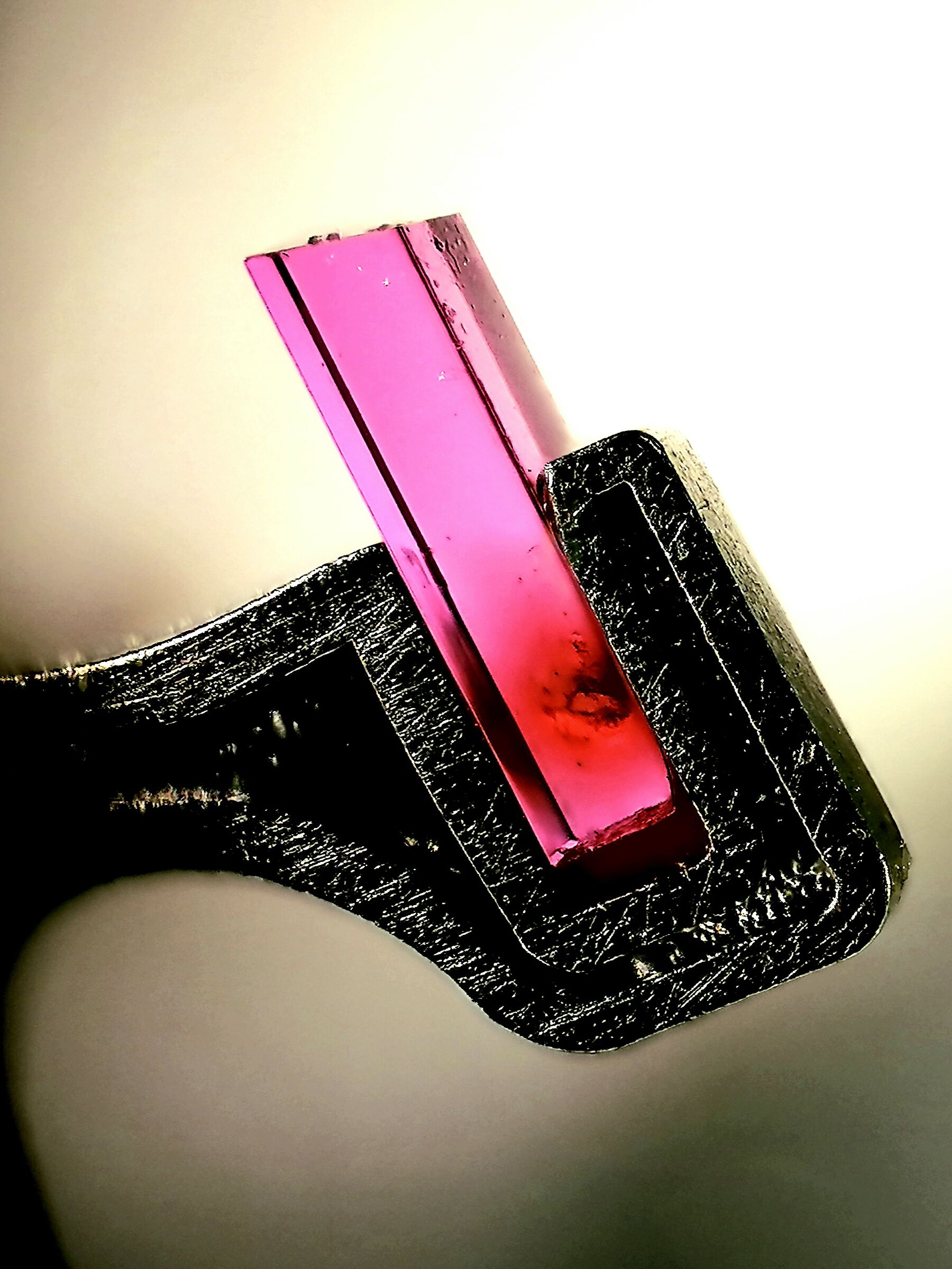 Detail of the anchor of an automatic watch