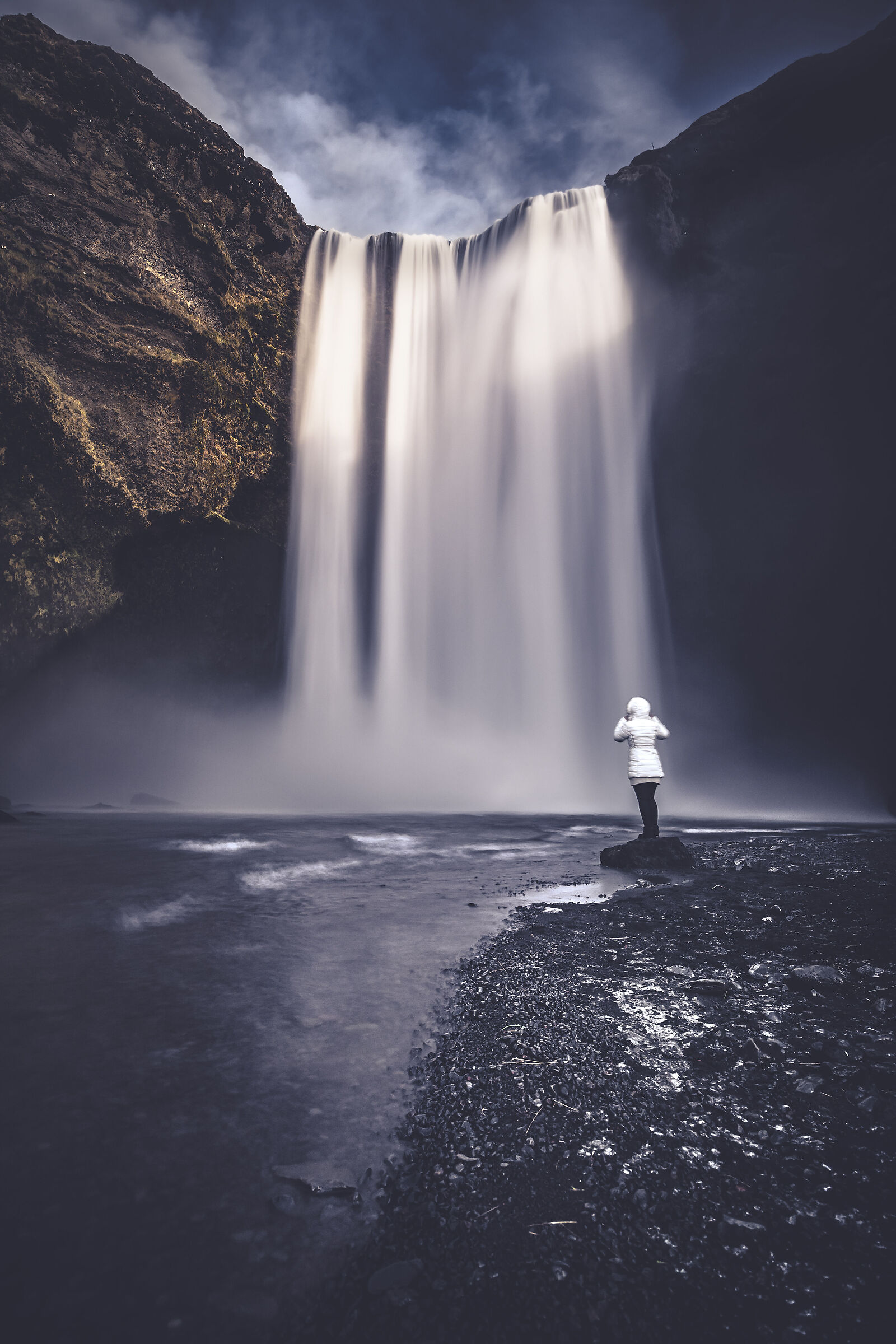 Solitude at Skogafoss
