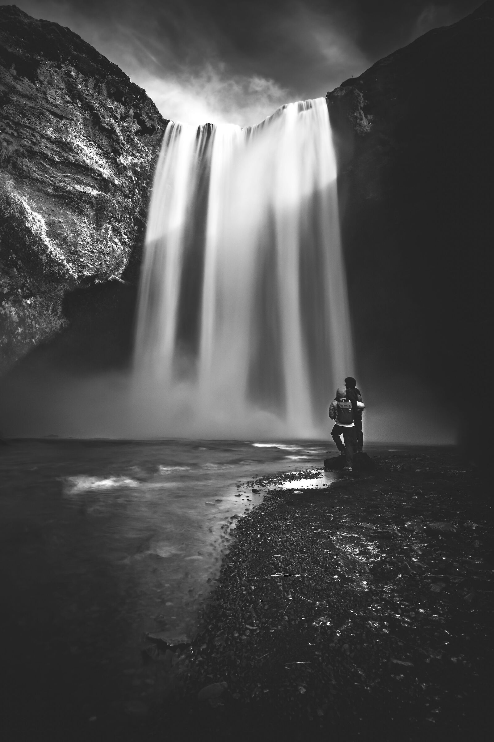 Noi alla Skogafoss