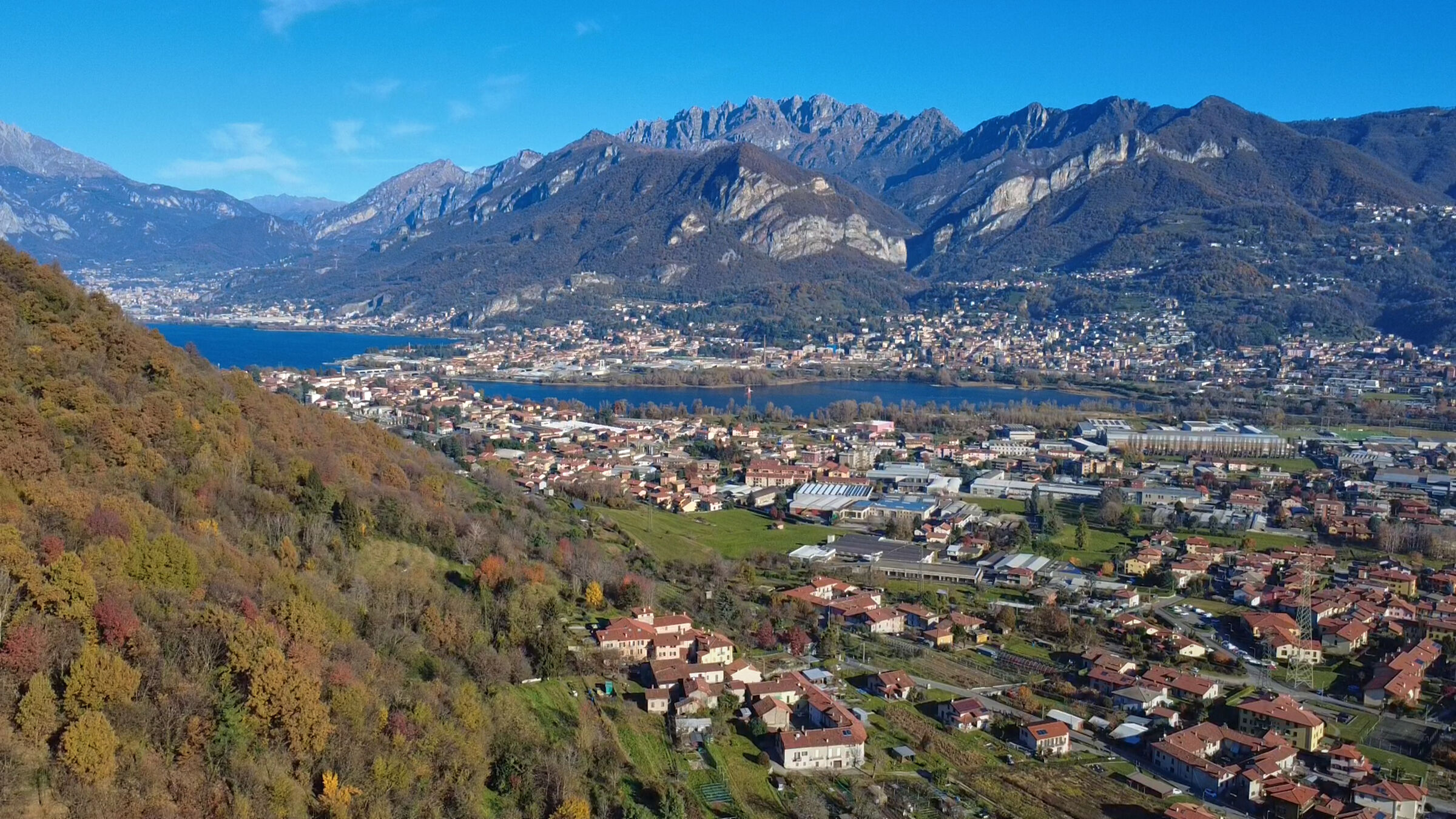 Panoramica Olginate e circondario