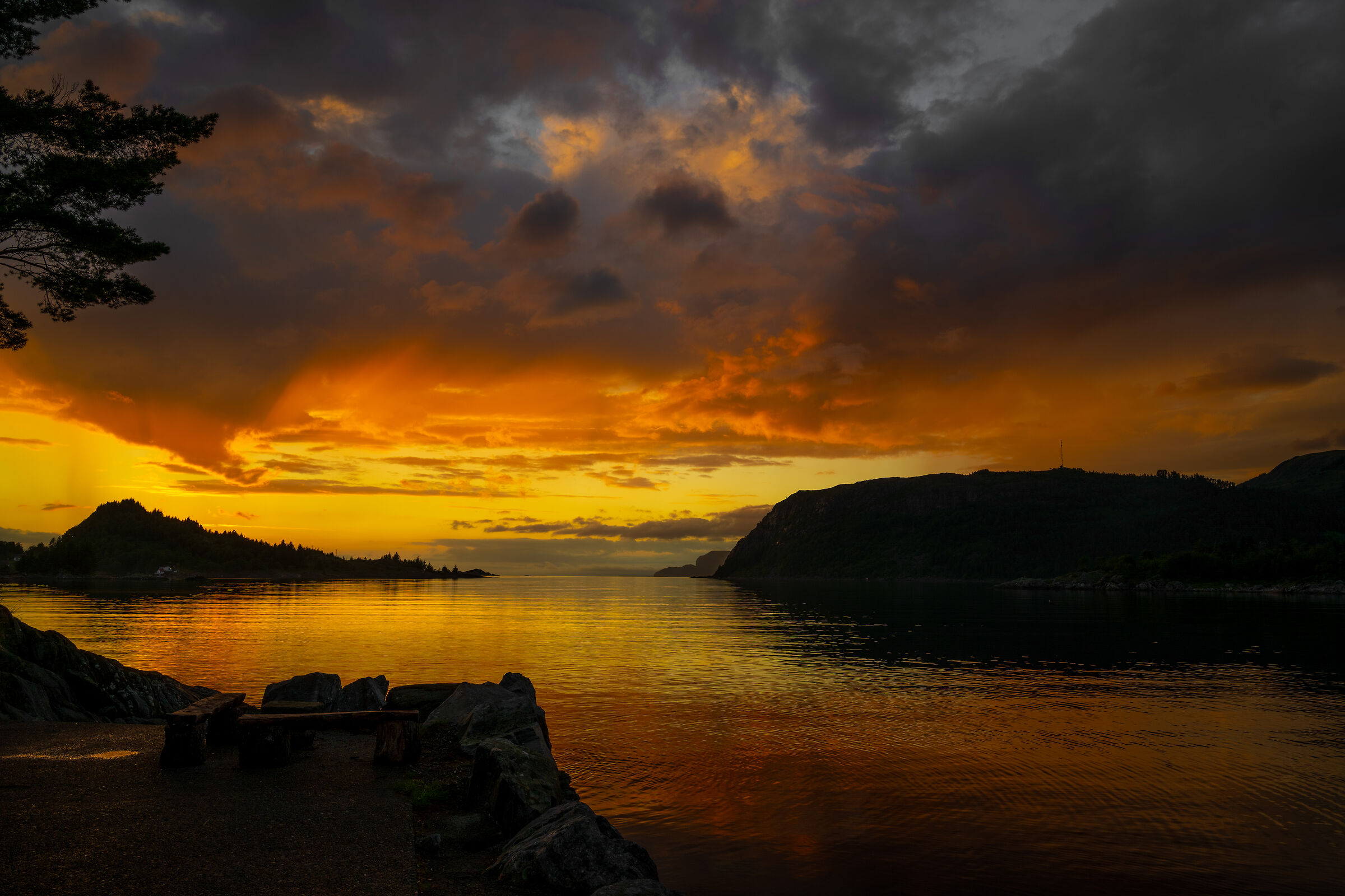 Sunset from my cabin