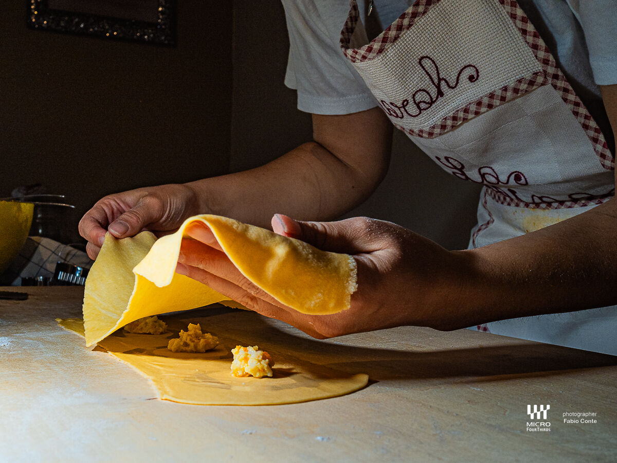 Sarah and her agnolotti