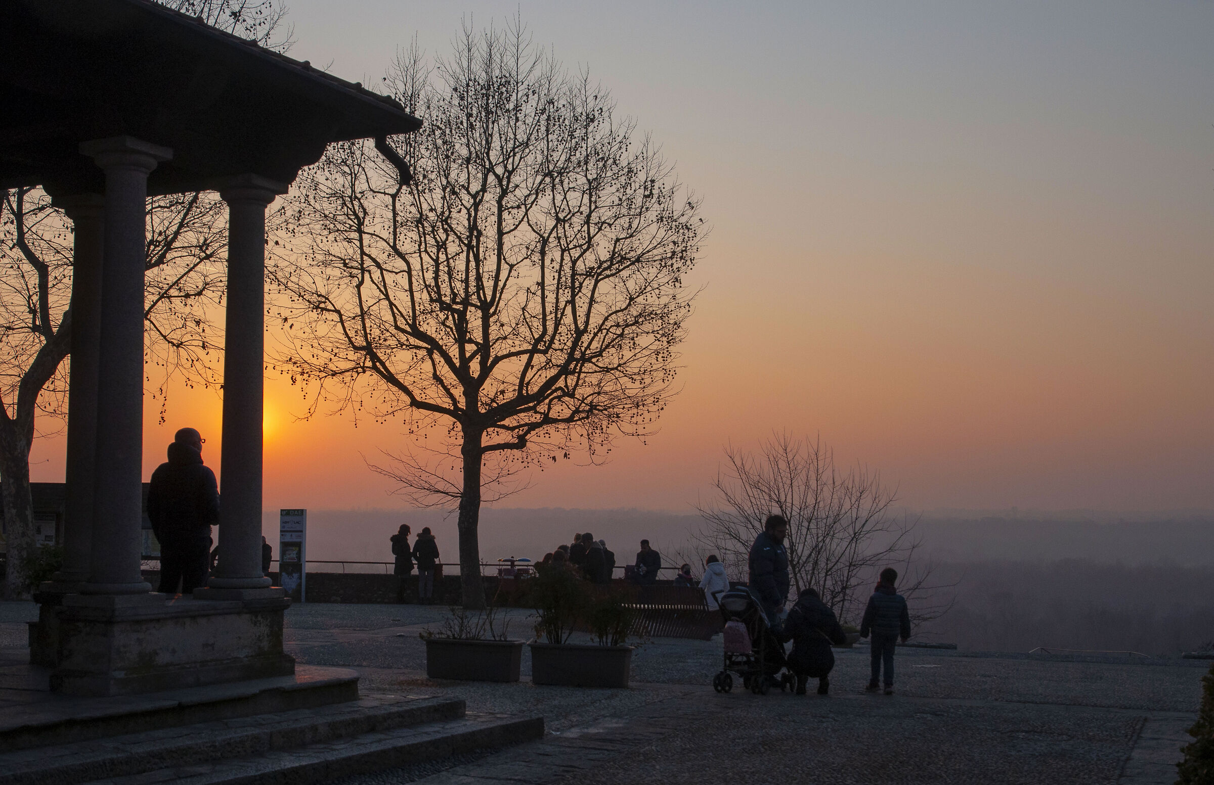 tramonto sul parco del Ticino