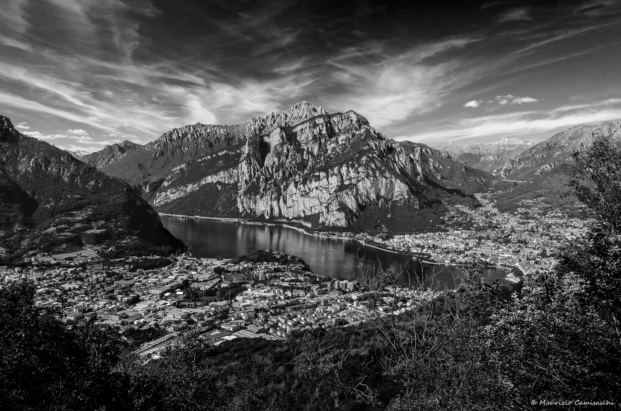 The end of Lake Lecco