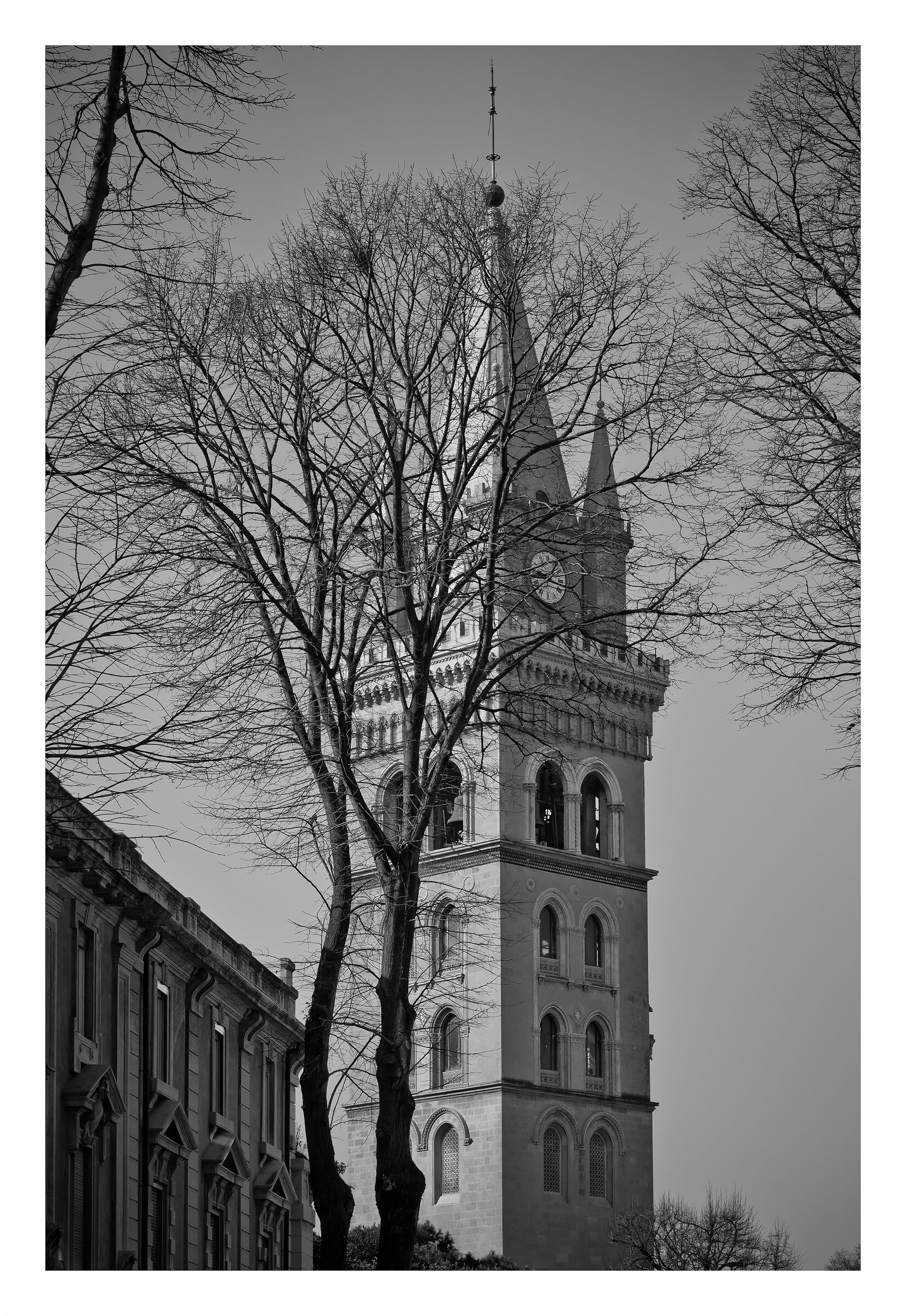 The bell tower of the cathedral of Messina
