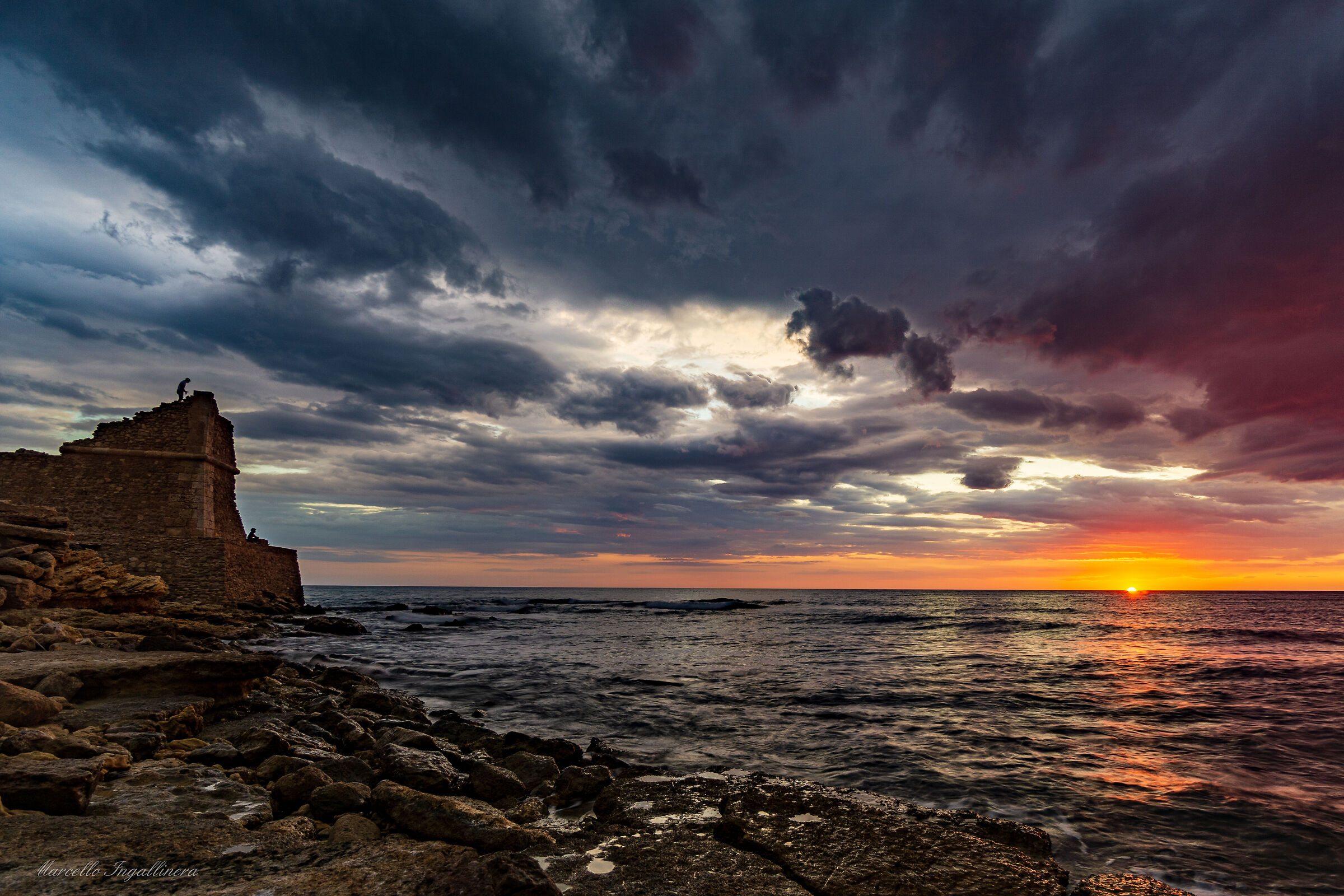 Torre di mezzo al tramonto