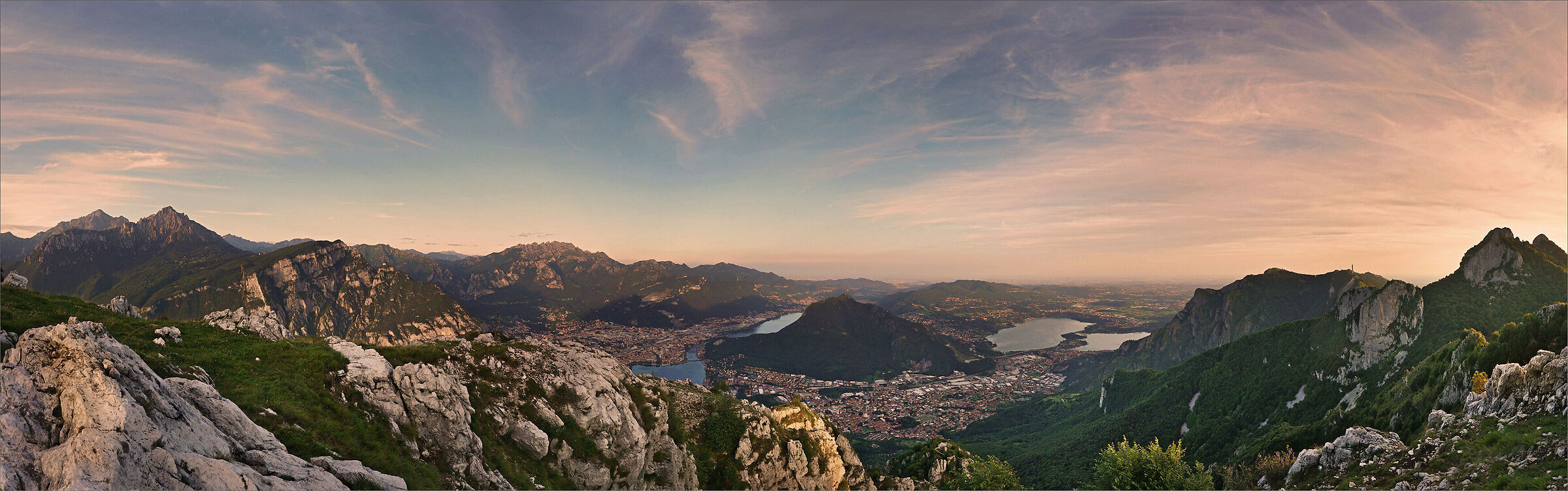 vista dal Monte Moregallo 1276m slm (Triangolo Lariano)