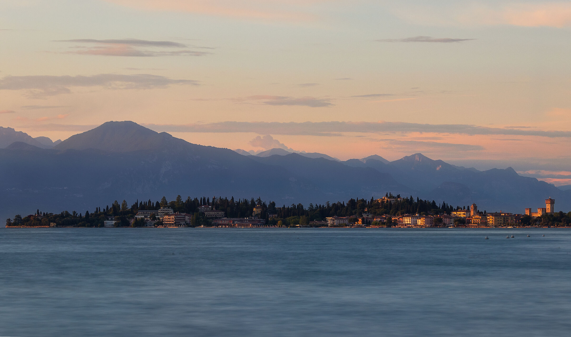 View of Sirmione from Bremen beach