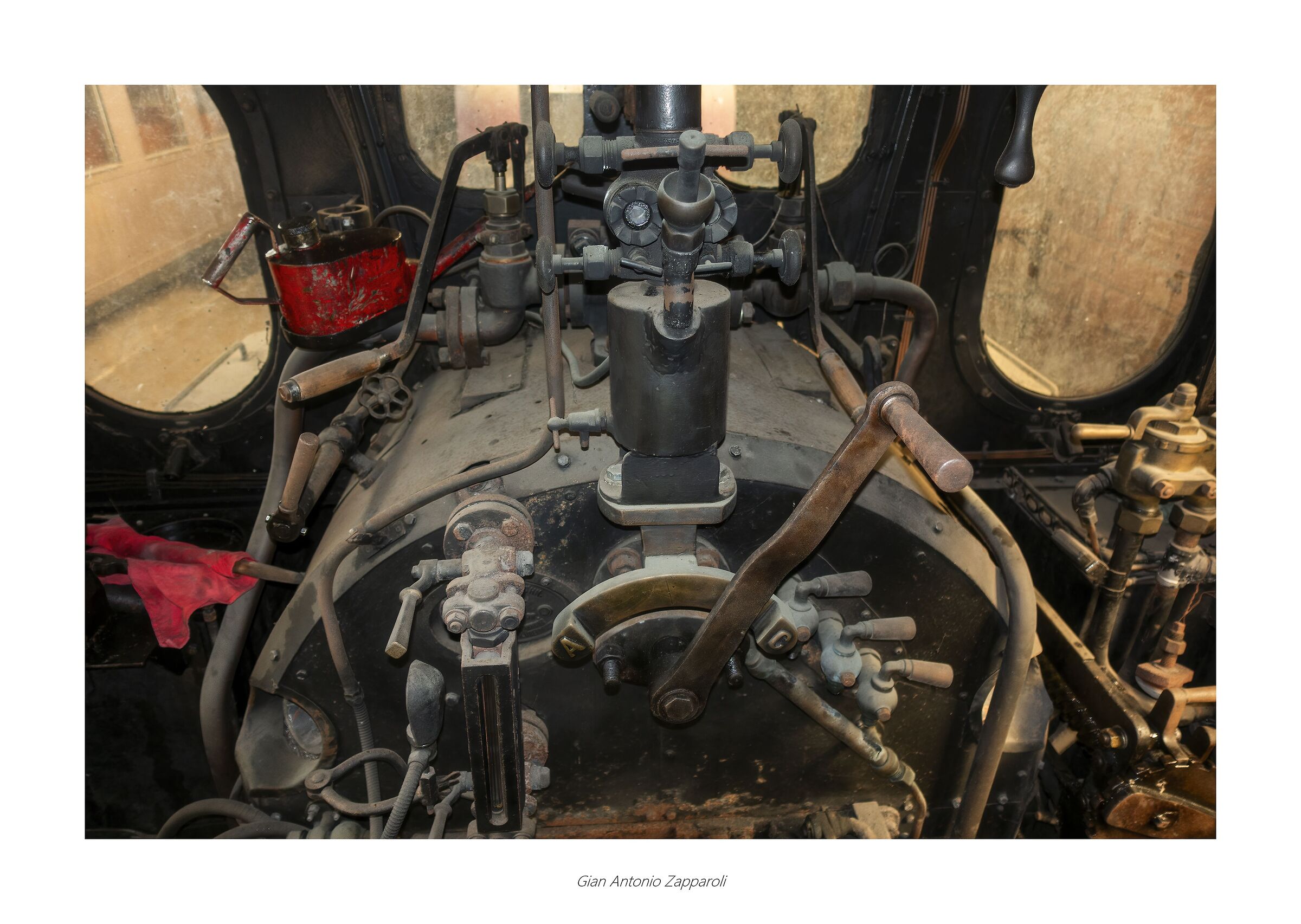 Henschel & Sohn steam locomotive driver's cab